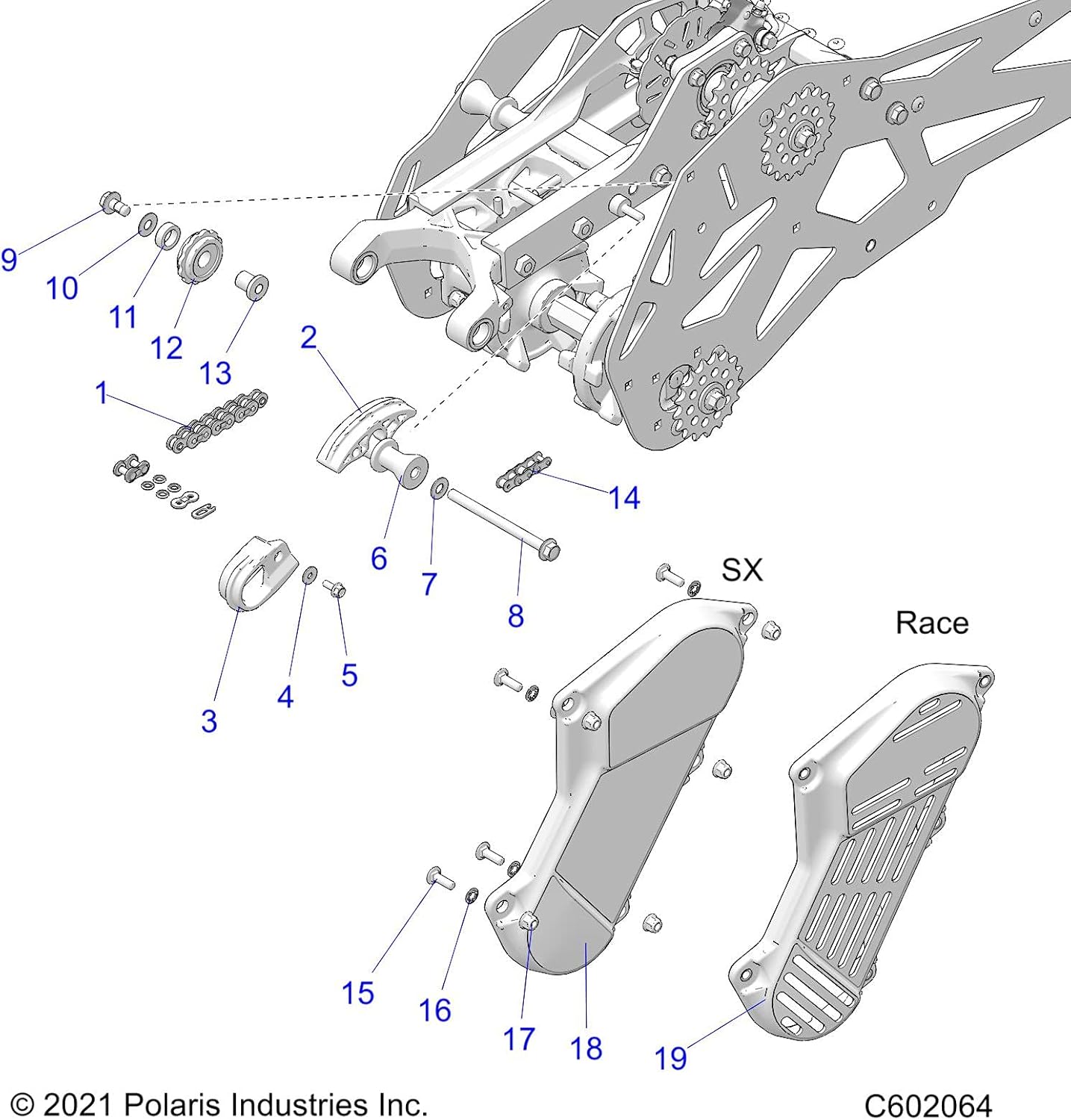 Polaris 3222290 LINK-MASTER 520P SKJ Part 2206830