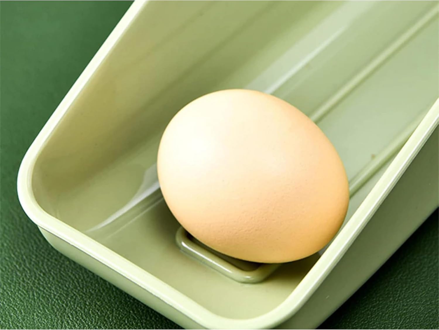 PARENCE. - Egg Box Fridge Organizer - Stackable Dispenser with Built-in Date - 7 Egg Container - Kitchen Space Saving - Easy Clean Plastic - Random Color image 5