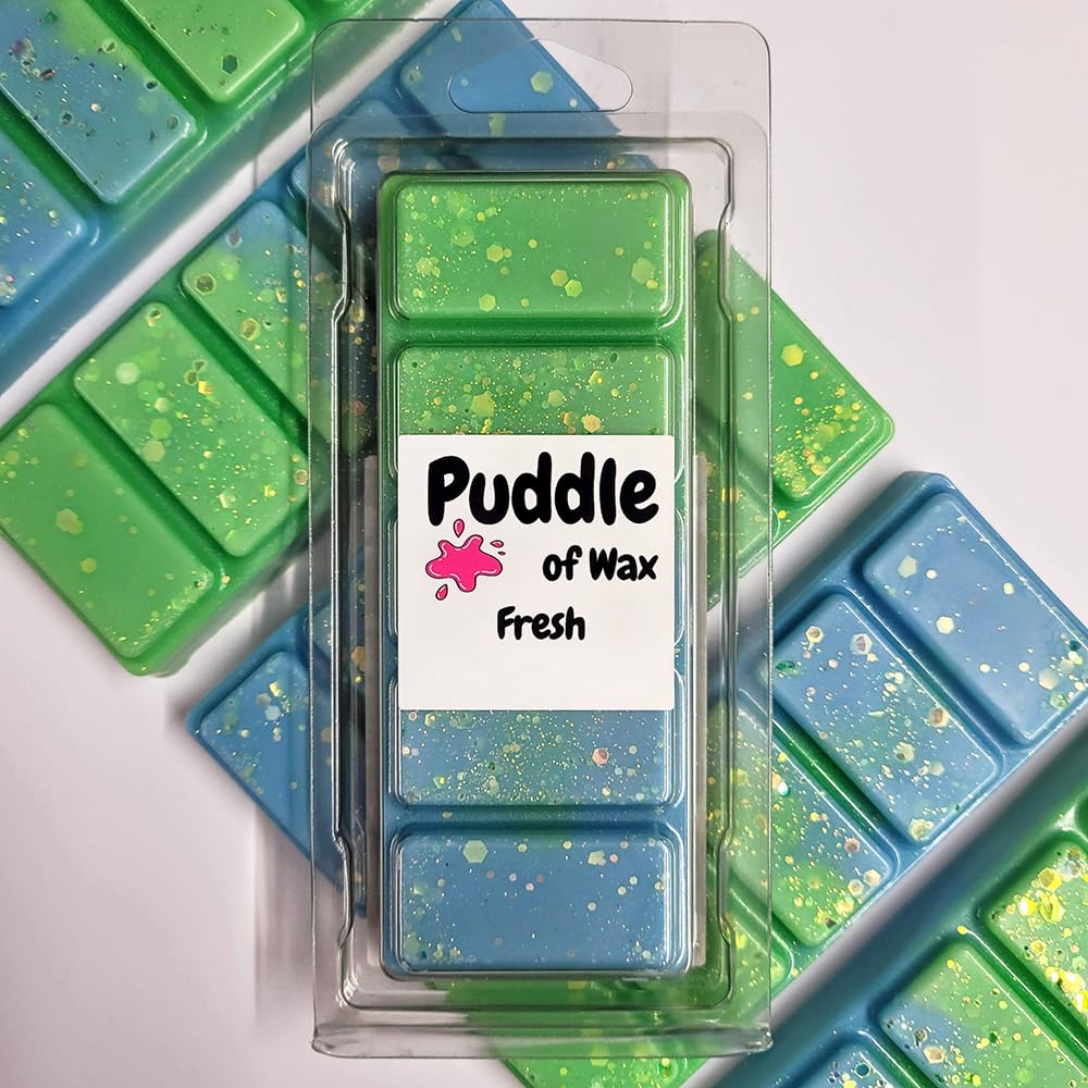 Puddle of Wax - Fresh Soy Wax Melt Snap Bar - 50g - Laundry Scent - Vegan Friendly - Made in the UK