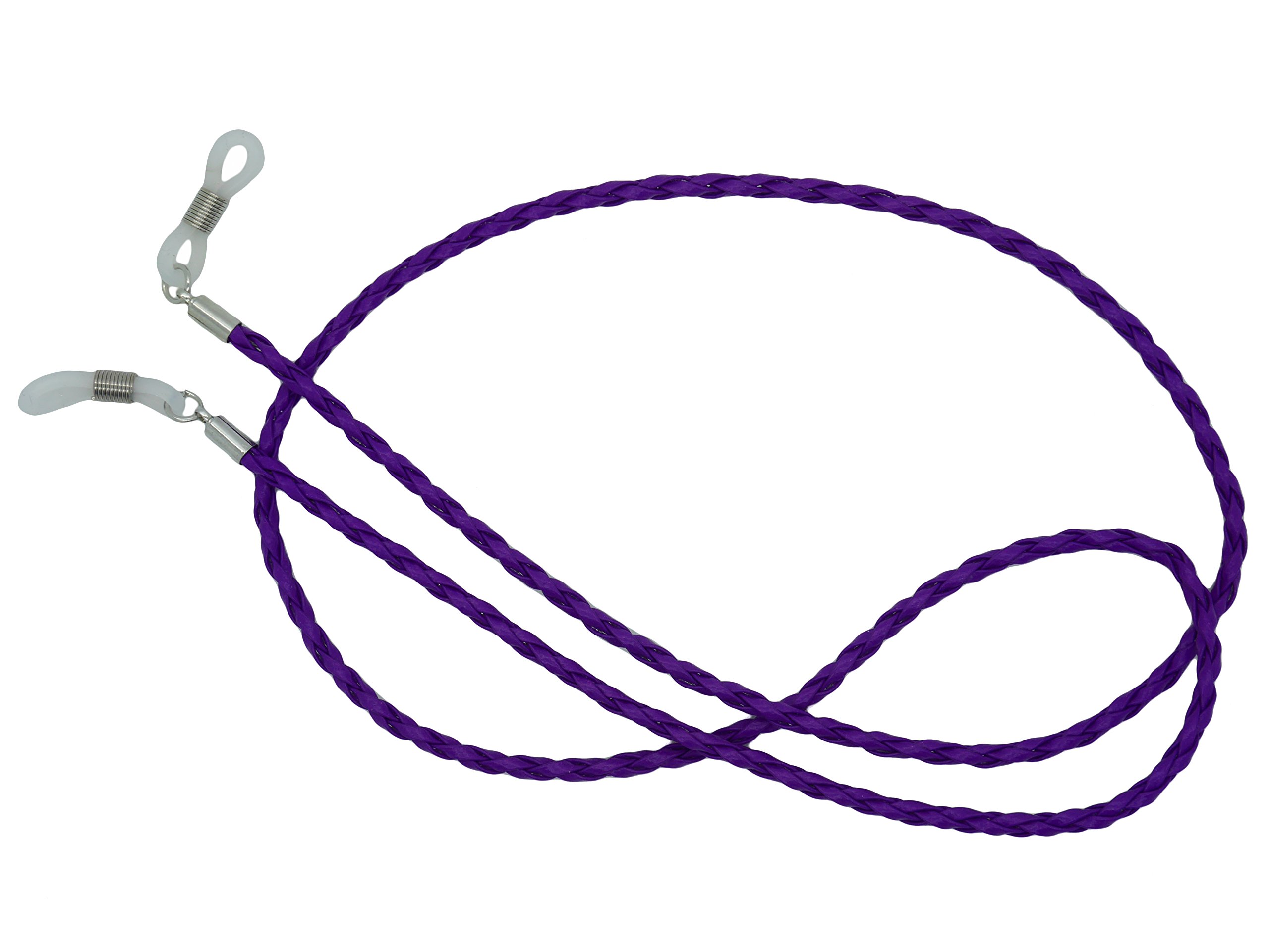 GoOpticians Platted Traditional Fasten Necklace Glasses Cord Ladies Spectacle Chain - Purple