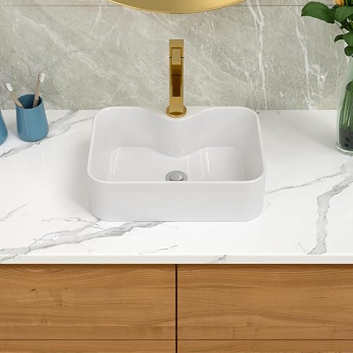 Miniatura 16 de Ordear - Lavabo de baño color blanco, para encimera.