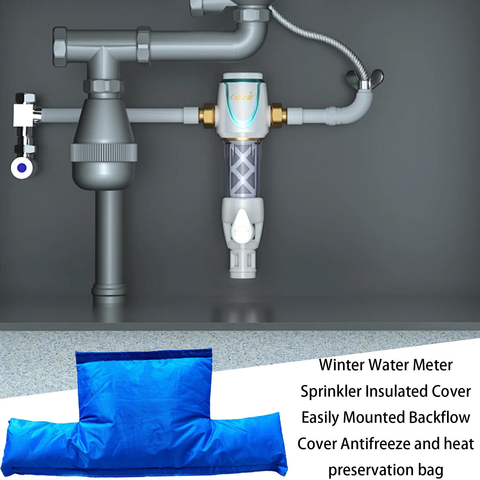 Housse isolante pour arroseur de compteur d'eau | Sac de protection contre le gel et de conservation de la chaleur | Couvre-pompe de puits résistant aux intempéries, couvercle de valve d'arrosage à 3
