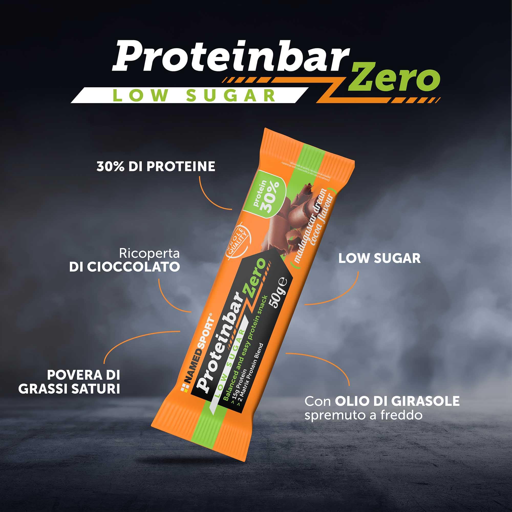 NAMEDSPORT PROTEINBAR ZERO Madagascar Dream Cocoa - 12 x 50g