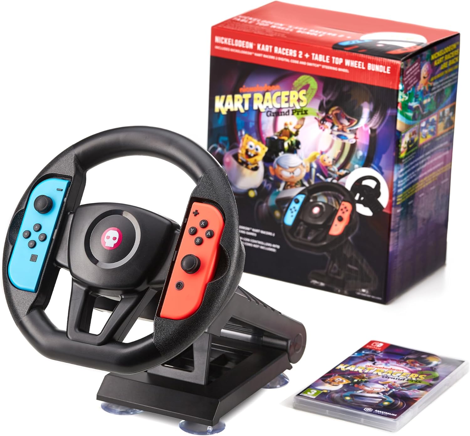 Nickelodeon Kart Racers 2 & Official Numskull JoyCon Steering Wheel