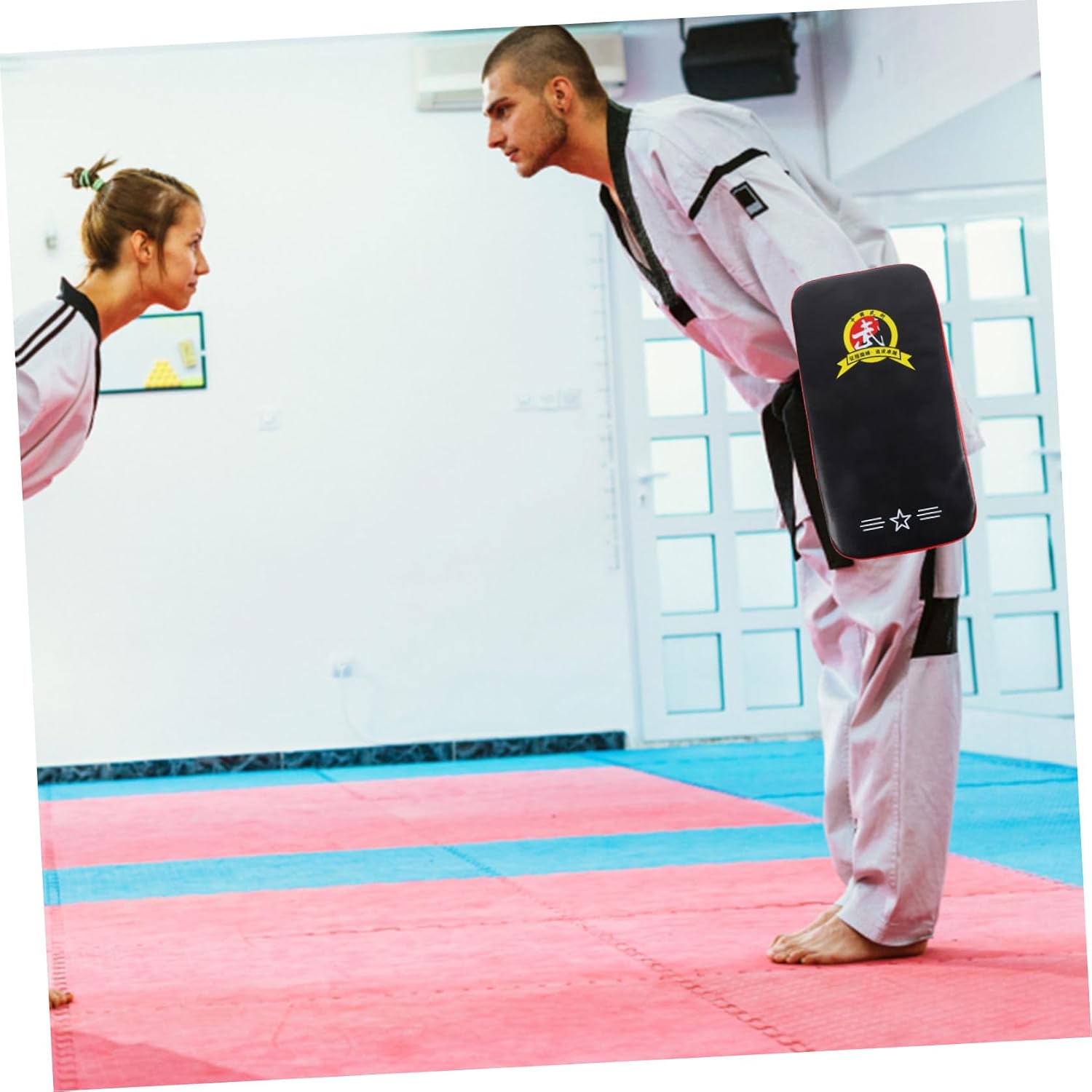 balacoo Thickened Boxing Kick Shield with Durable Pu Cover Impact-Absorbing Padding for Martial Arts Training Suitable for Professionals and Amateurs
