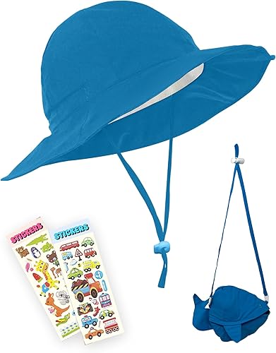 GearTOP Sombrero de sol para niños con protección UV, sombrero de sol para niños y niñas, sombrero de playa para niños, sombrero Boonie para niños
