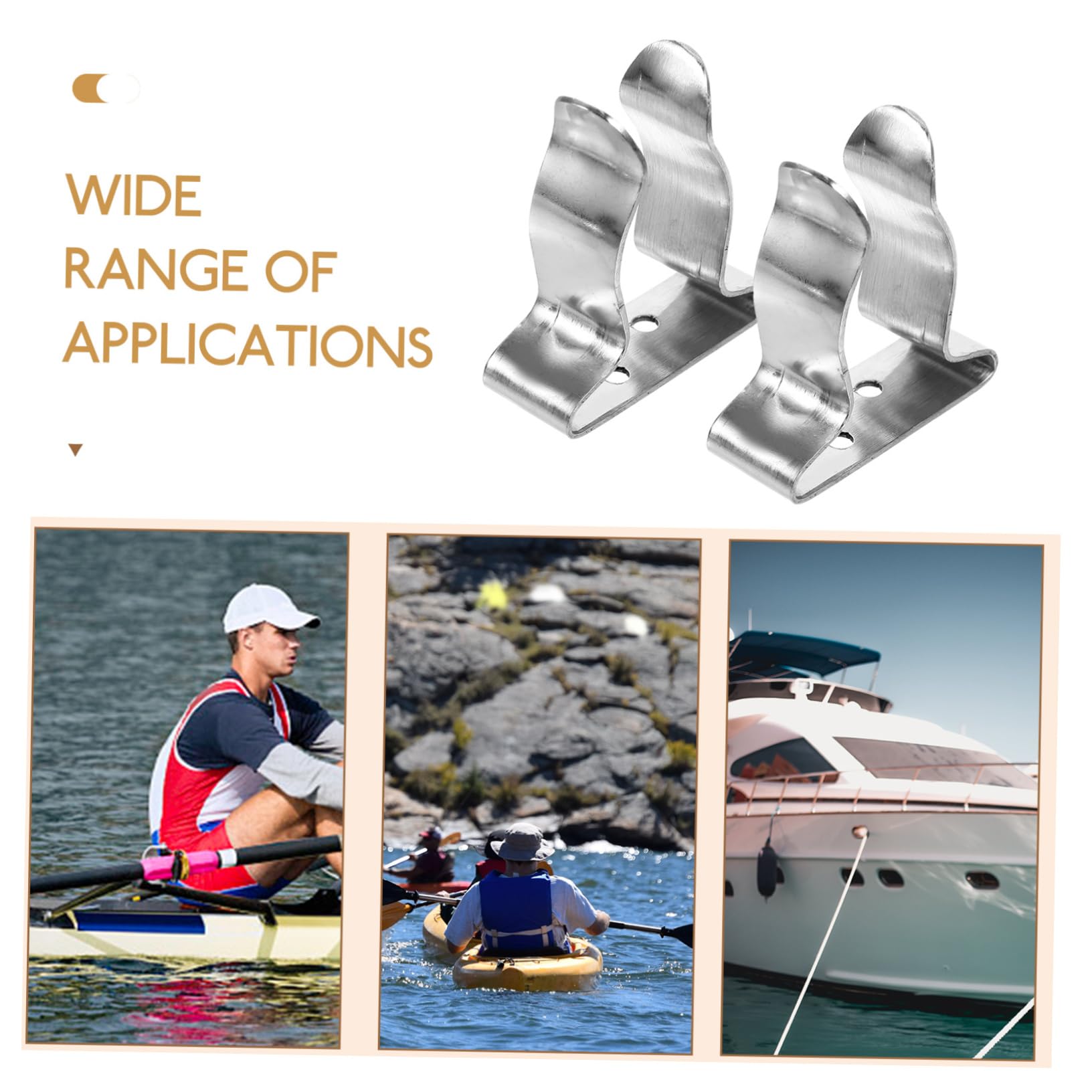 Toddmomy Support De Fixation De Pagaie Rouleau De Remorque De Bateau Poignées Accessoire De Kayak Accessoire De Randonnée en Kayak Support De Pagaie Solide Clip De Pagaie