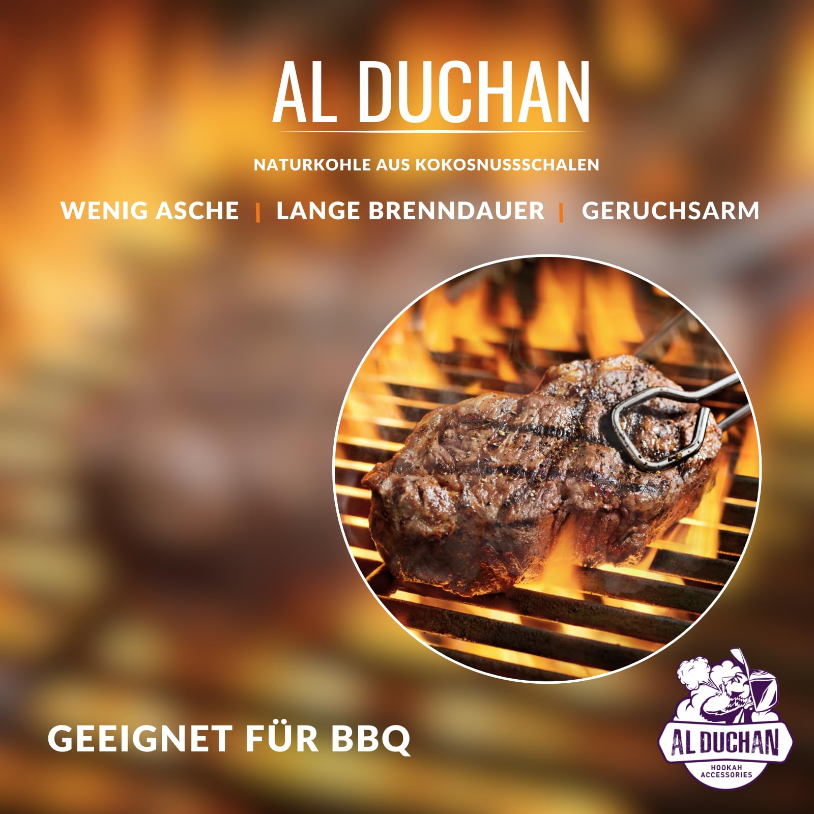 Shisha Kohle Naturkohle – Premium Kokoskohle für Wasserpfeife – 1KG, 4KG, 10KG, 20KG – Hohe Hitze, Lange Brenndauer (Black 28x28x28mm 10KG)