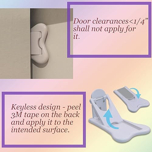 Miniatura 5 de Cerradura de puerta corrediza para seguridad infantil, topes de ventana para ventanas verticales, cerradura de puerta de vidrio deslizante para