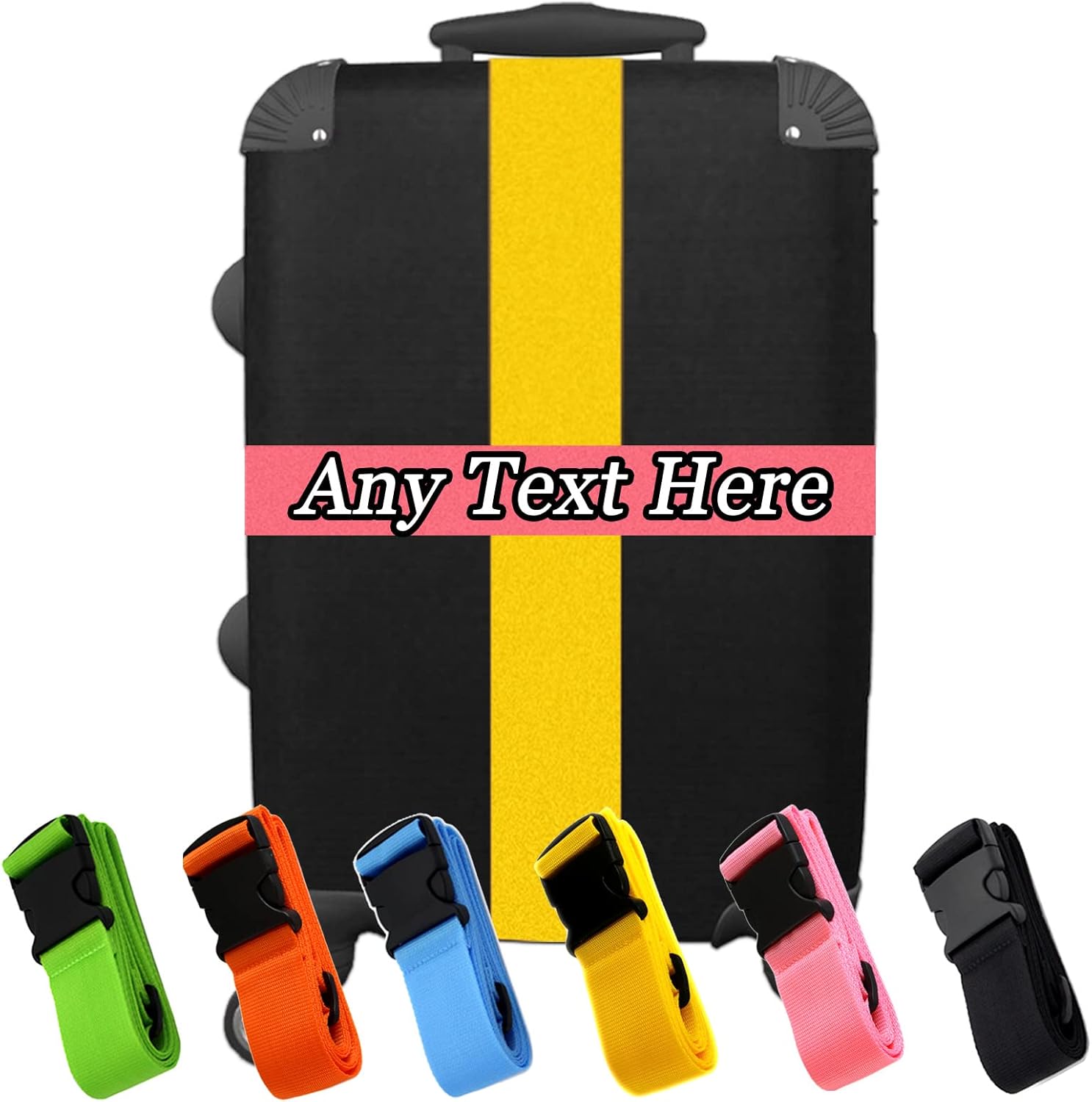 VectWaby Personalized Luggage Straps, Customized Adjustable