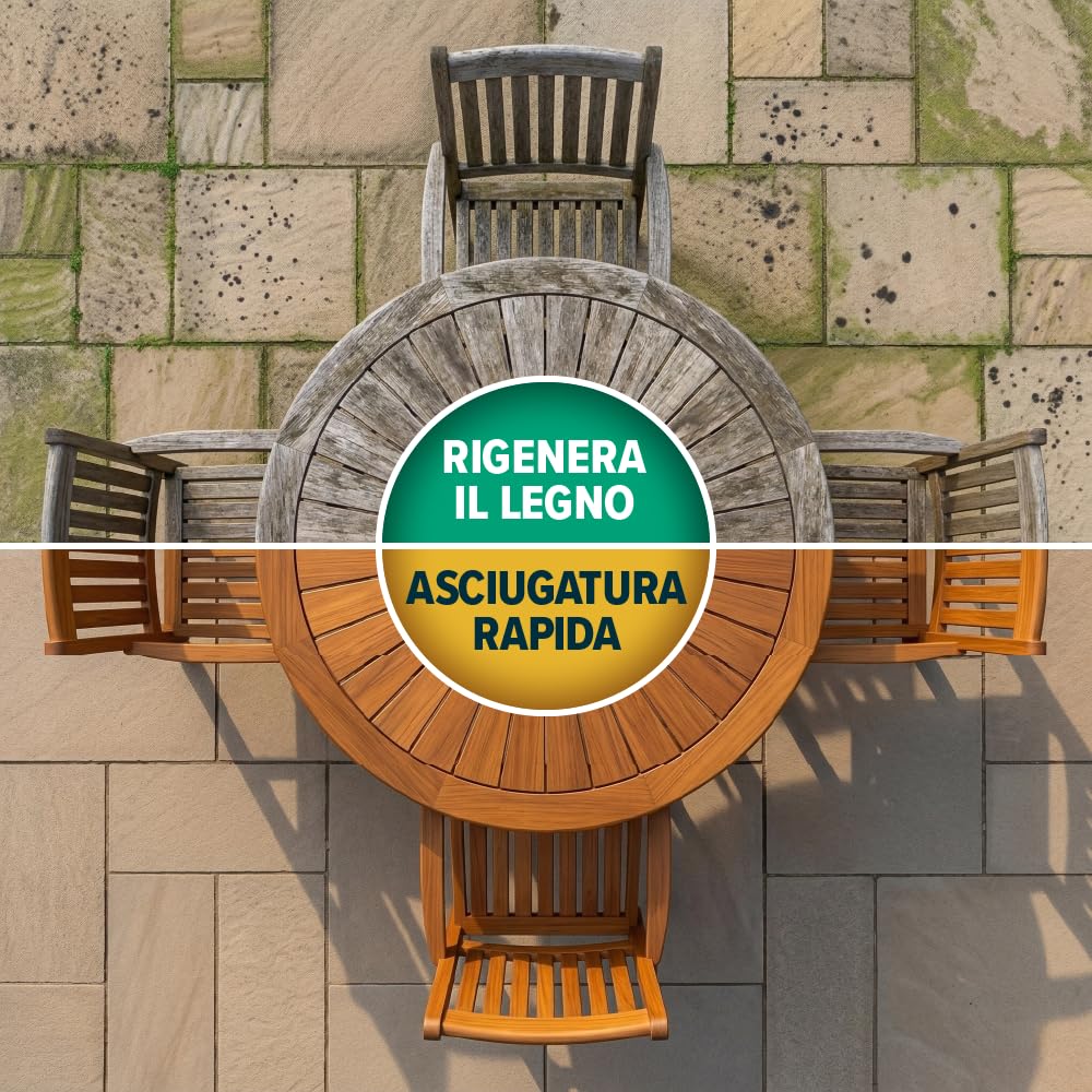 Roxil UV Olio per Legno 1L - Olio per Legno da Esterno - Pronto all'Uso Resistente ai Raggi UV, Impregnante Impermeabilizzante per Legno da Esterno, Cura del Legno Esterno