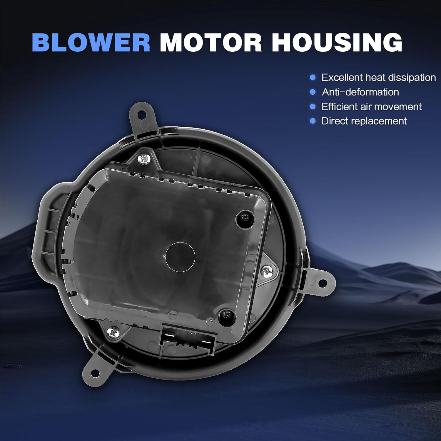 HVAC Heater Blower Motor with Brushless Motor Compatible with Freightliner 108SD, 114SD, Business Class M2, Cascadia 2008-2020, M2 100 2003-2006, M2 106, M2 112 2003-2023, Replace# VCC35000003