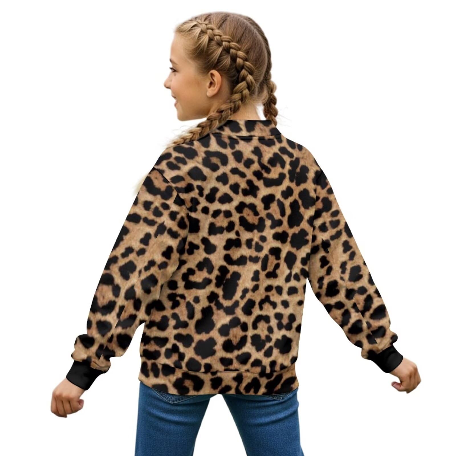 chaqlin Camiseta de béisbol para niñas, casual, manga larga, suéter para jóvenes, lindas sudaderas para 5-12 años