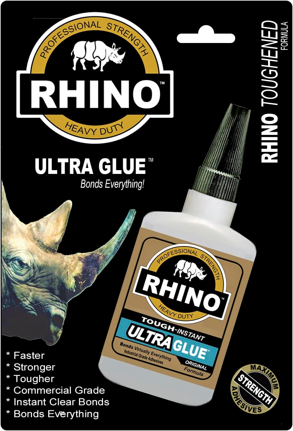 Rhino Glue, Heavy Duty 40 Gram Clear