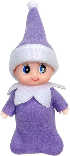 Miniatura 7 de Elf Accessories Baby - Muñeca de bebé para regalo de Navidad (naranja)