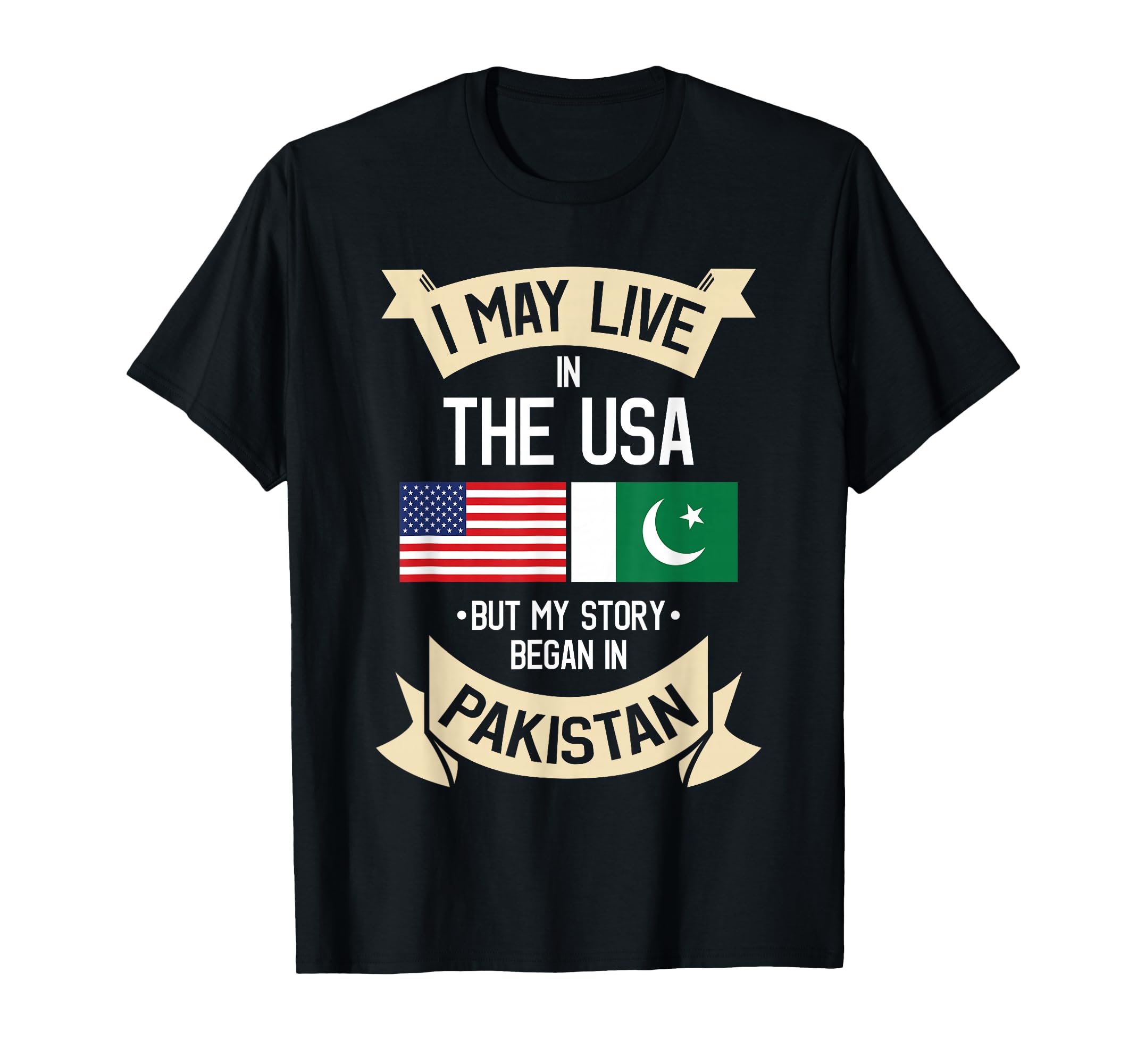 Pakistan American Flag USA Pakistani Roots Gifts T-Shirt