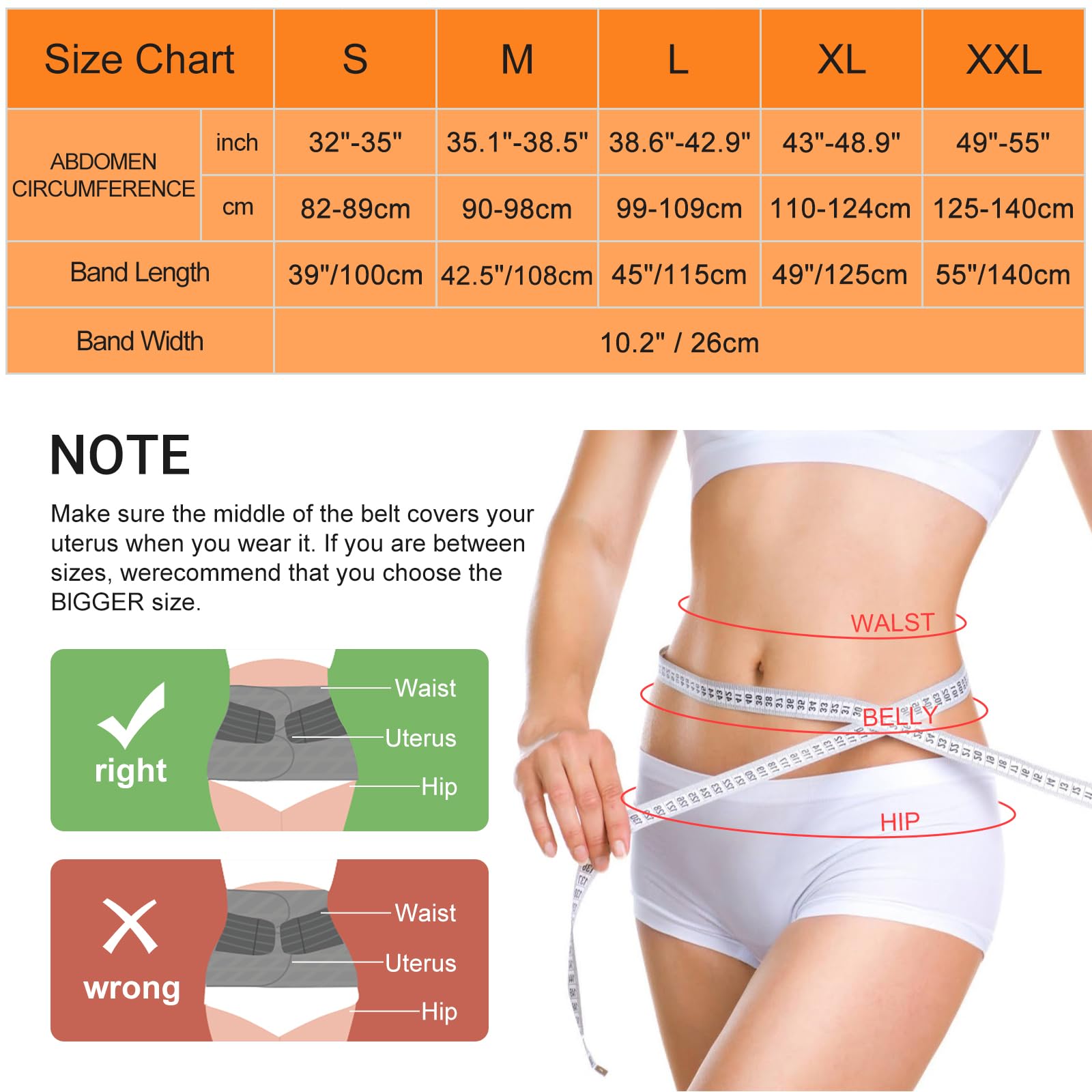 Trendyline Postpartum Belly Wrap for Women: Abdominal Binder Post Surgery Postpartum Belly Band Post Partum Binder - C Section Recovery Belt Post Partum Support Girdle Stomach Hysterectomy Belly Band - 3