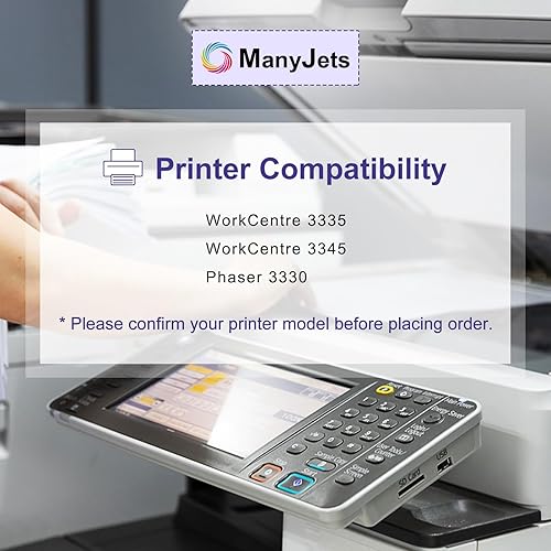 Miniatura 2 de 106R03624 106R03622 Cartucho de tóner de alto rendimiento compatible con impresoras Xerox Phaser 3330WorkCentre 33353345 Series (15,000 páginas,