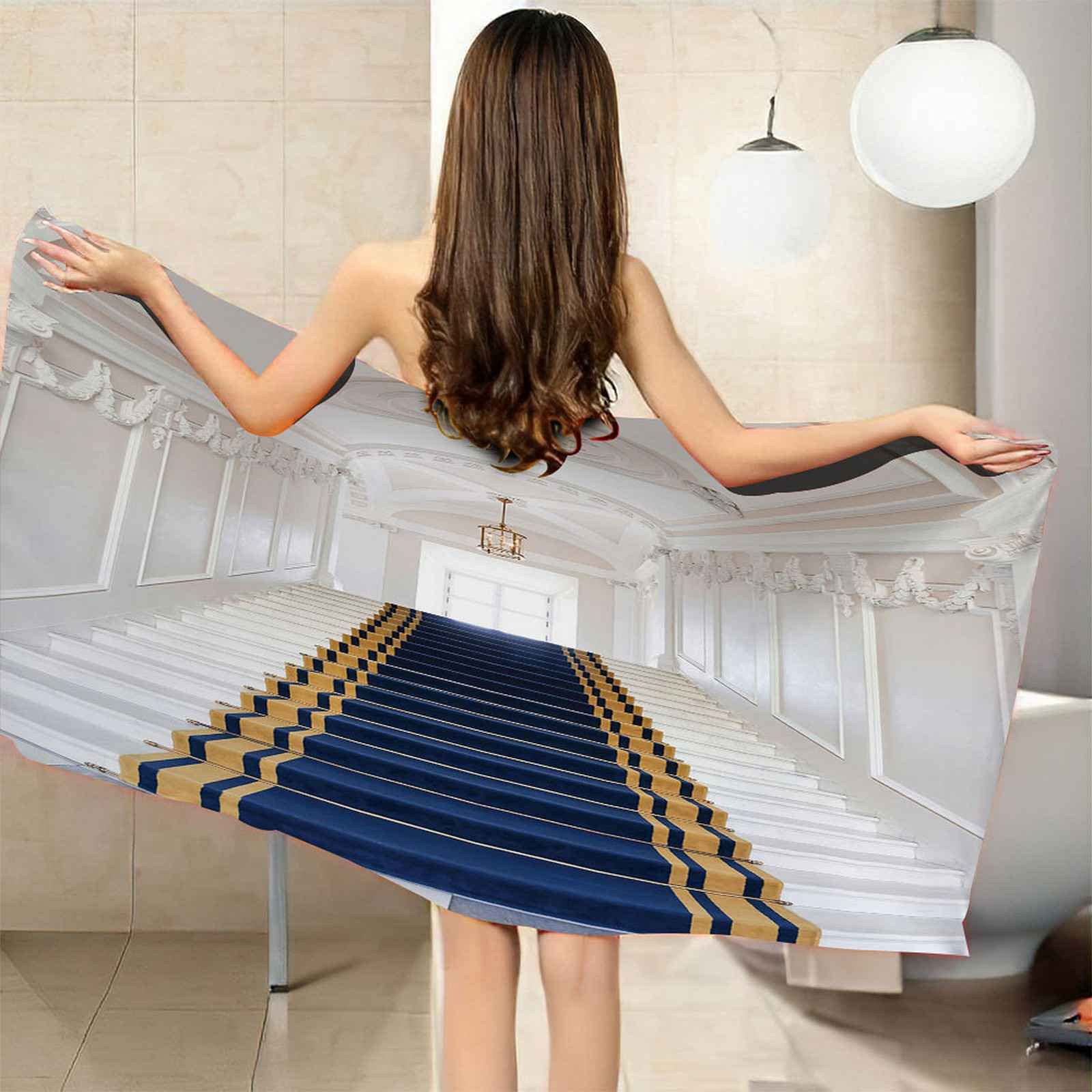 Telo Mare Bambino 3D Stampa Microfibra Antisabbia Scale In Moquette Blu Asciugamano Da Spiaggia Grande xl xxl Per Adulti Uomo Donna Telo Da Bagno Nuoto Spa Prendere Il Sole 150x200cm