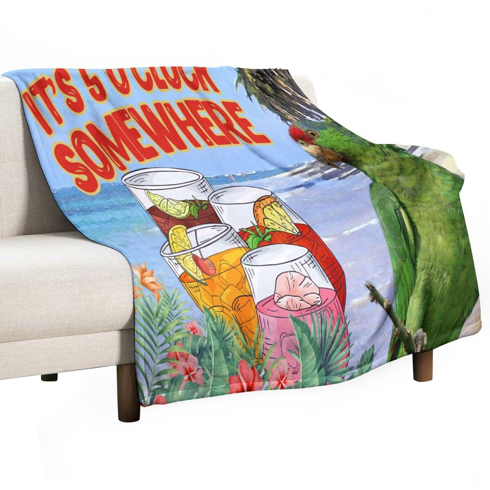 Couverture polaire chaude 152x203 cm pour vos soirées apéro au bar ou à la maison