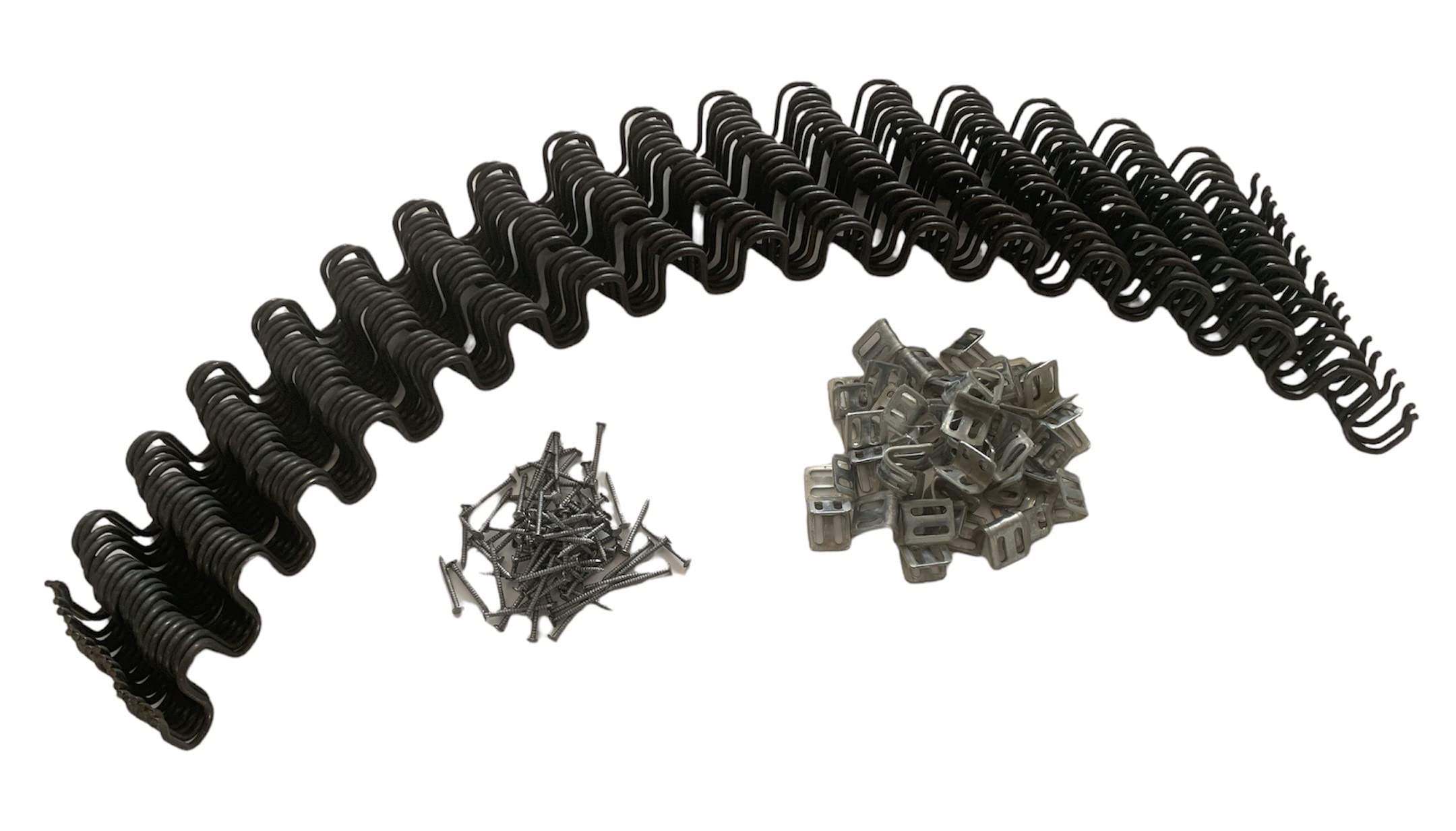 20 x 20" MASTA Upholstery Replacement Sofa Spring - Including Clips and Nails - 20 Inch - 20 Pc - Serpentine Zig Zag Chair Repair Springs