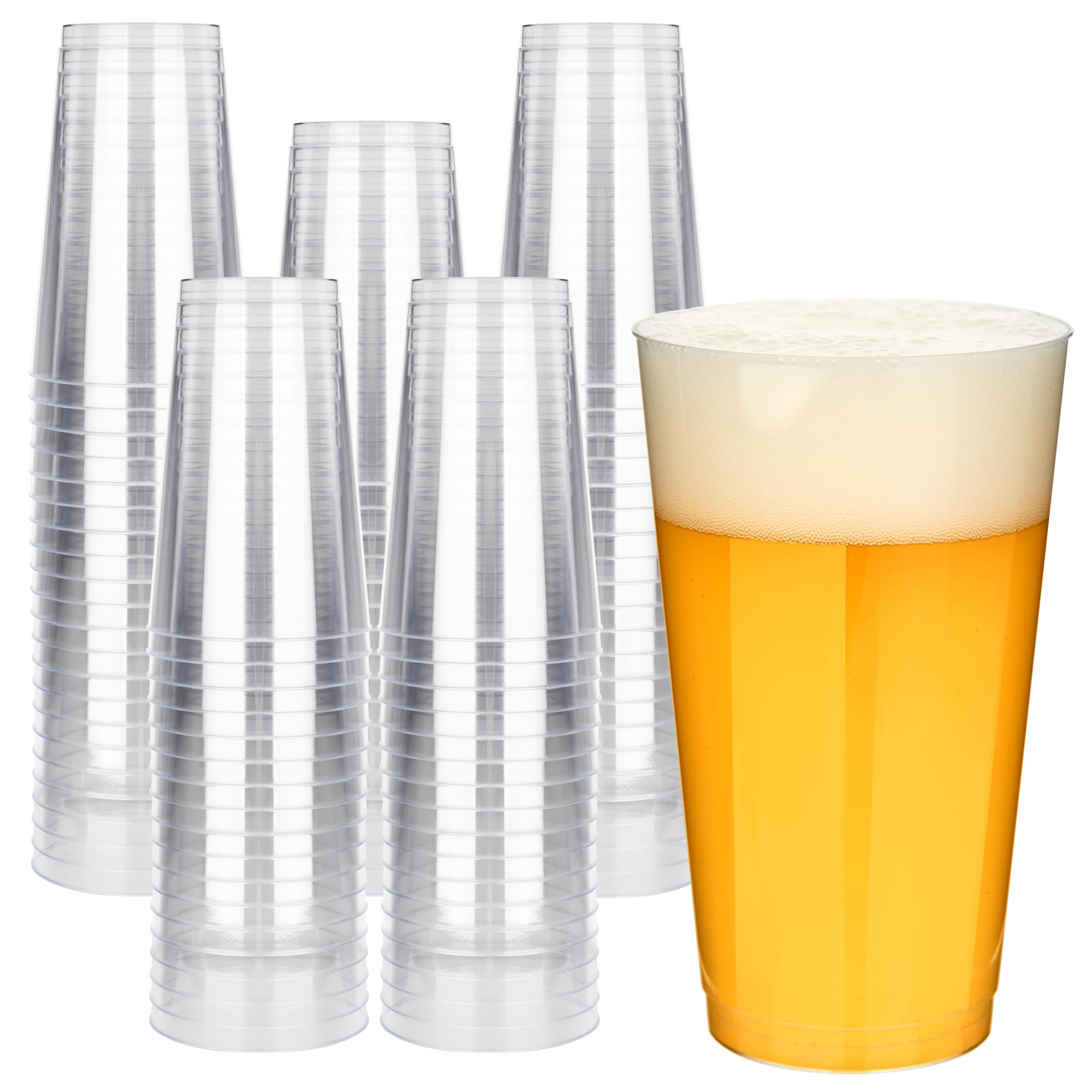 Clear Plastic Cups - 200 Pack for Parties -10