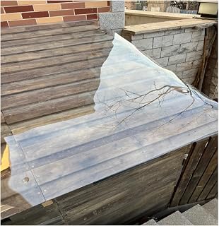 Clear Acrylic Plastic Sheet Polycarbonate Plastic Sheet, Transparent Heat-insulating Screen Greenhouses Cladding For Roofs, Carports, Canopies, Sunrooms And Enclosures ( Color : Clear-1.7mm , Size : 0