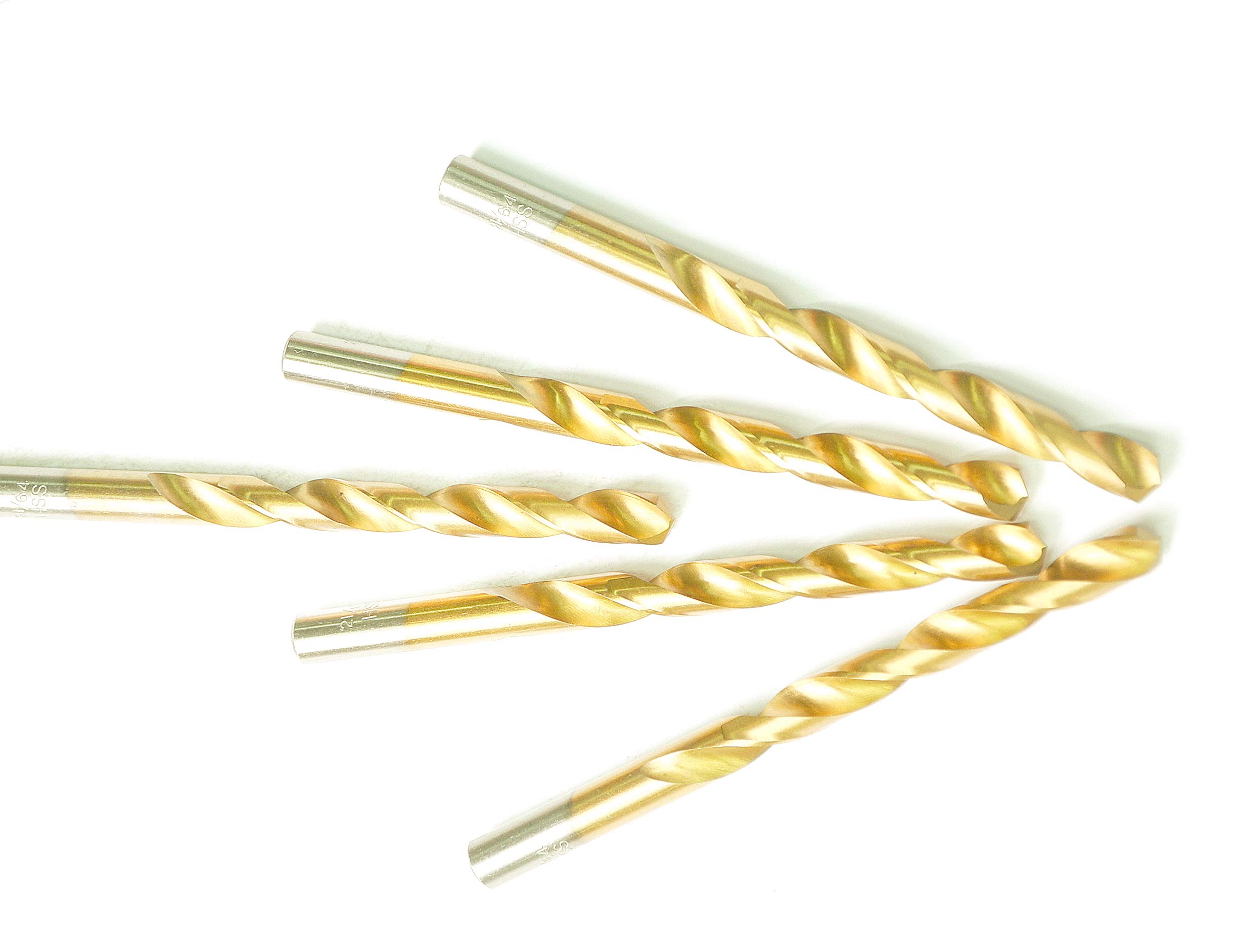 Titanium Coated Drill Bits - 1/2" Jobber Bits -7