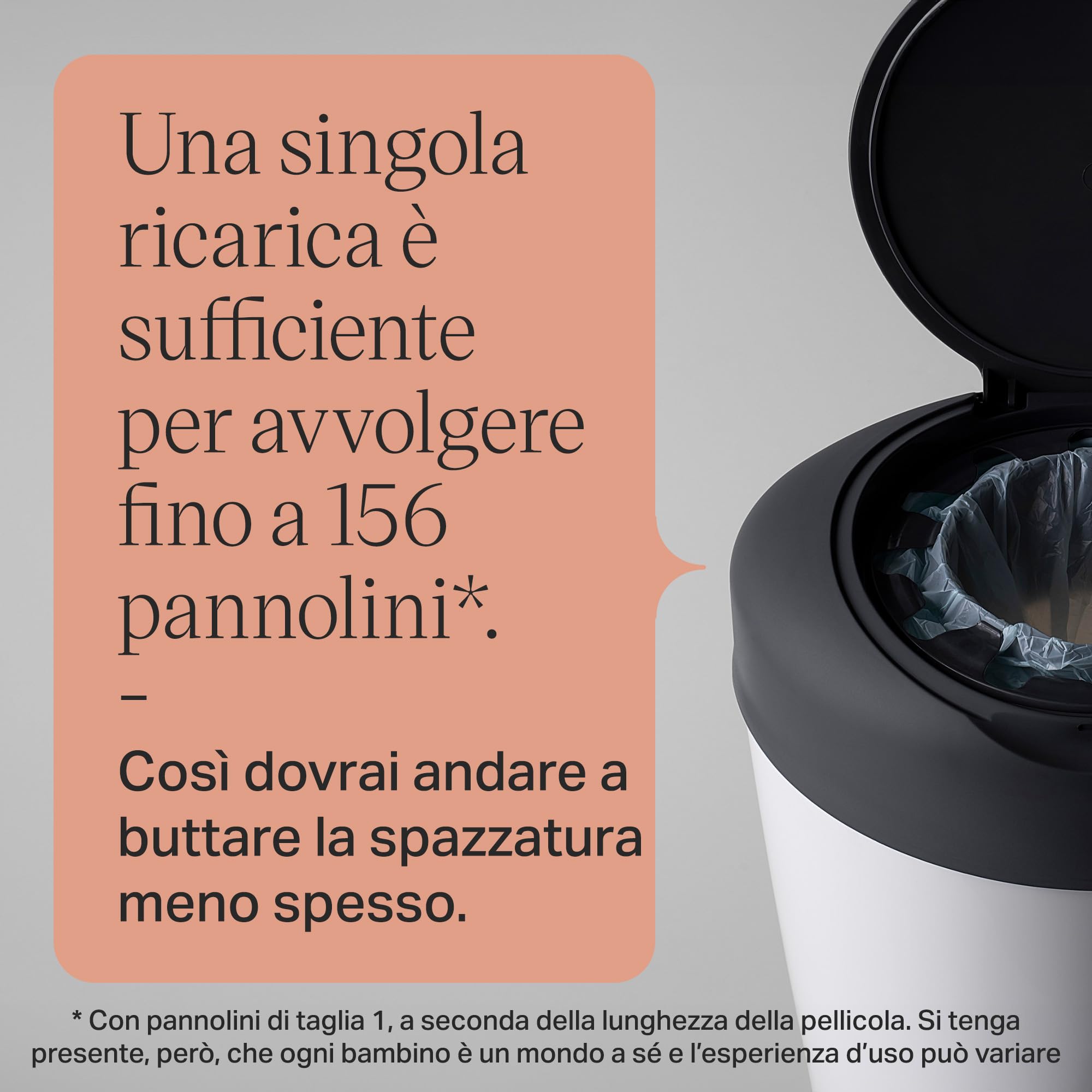 Tommee Tippee Simplee Le ricariche, Confezione da 6, compatibili esclusivamente con i mangiapannolini Simplee Sangenic