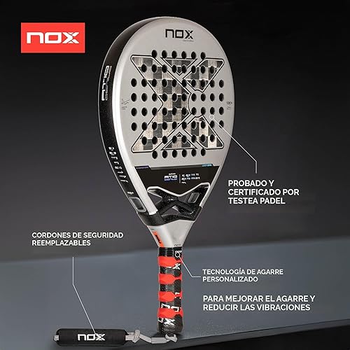 Miniatura 5 de Pala de pádel AT10 de Agustin Tapia 2024  Luxury Series Teardrop Pala Padel  EOS Flap Aerodinámica y tecnología Custom Grip  Carbono Aluminizado 18K