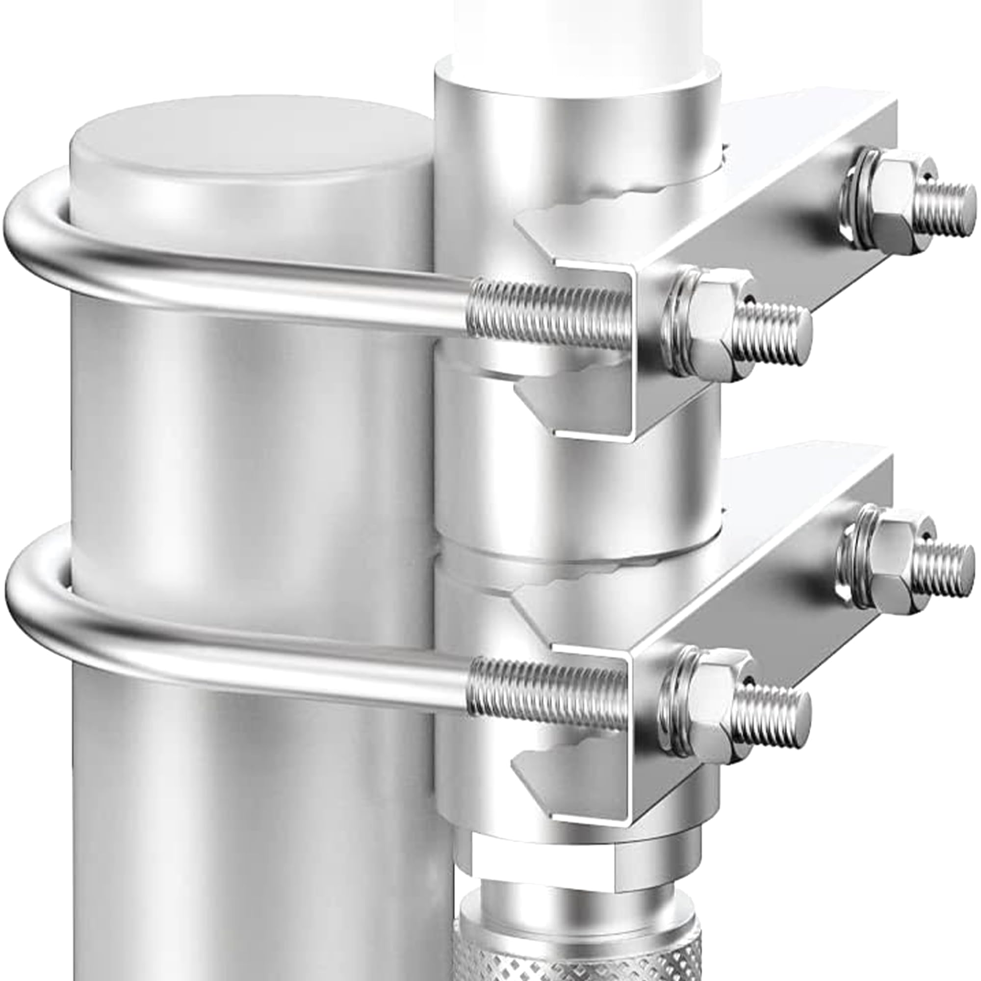 Helium Antenna Mount for Pole Mounting Fixed U-Bolt Clamp Hardware Bracket Outdoor Roof Lora Hotspot Mining RAK Bobcat Nebra Sensecap Synchrobit MNTD