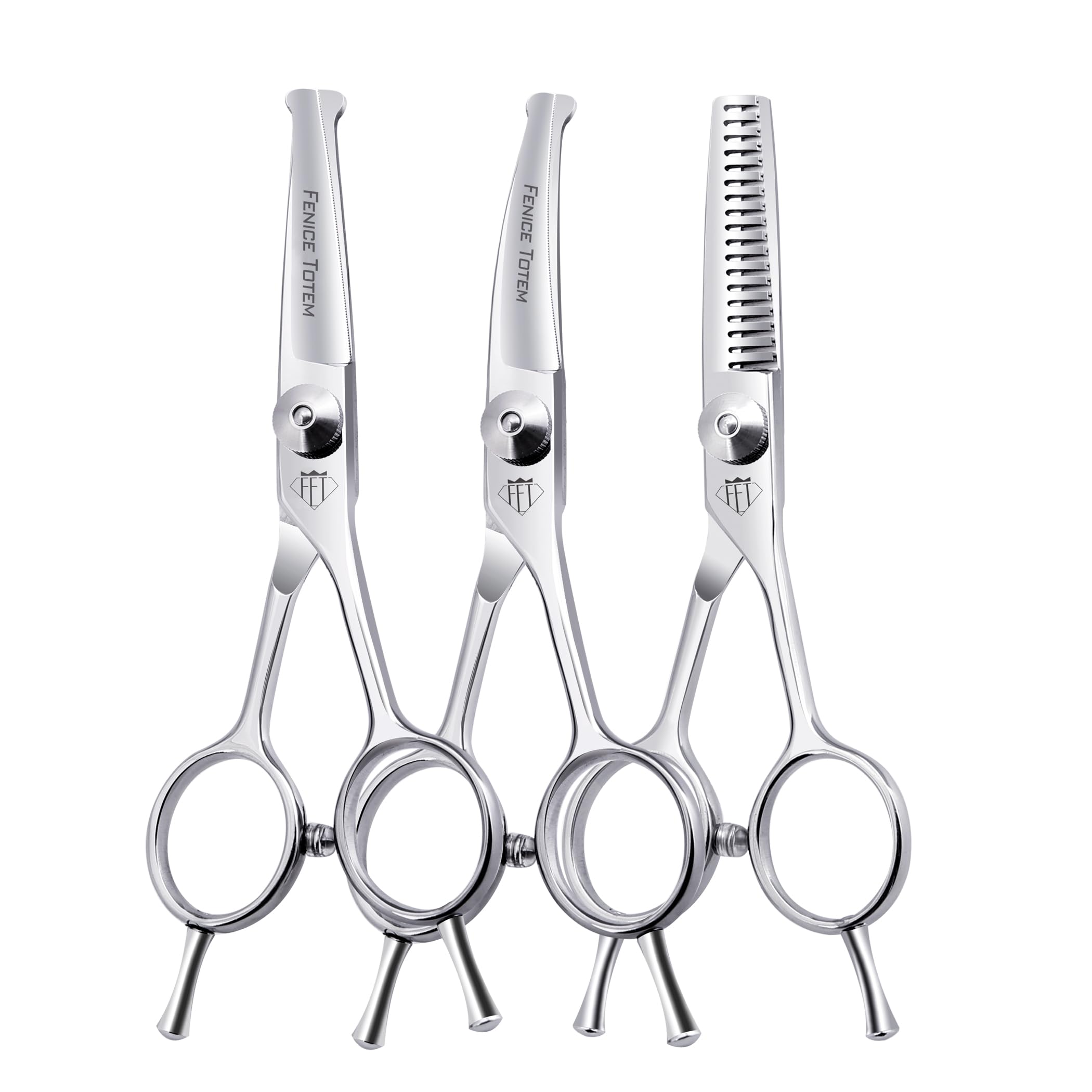 Dog Grooming Scissors: 3 in 1 Pet Shears Set Made Of Advanced Stainless Steel Alloy for Trimming Dogs Cats and Other Pets Face and Paws