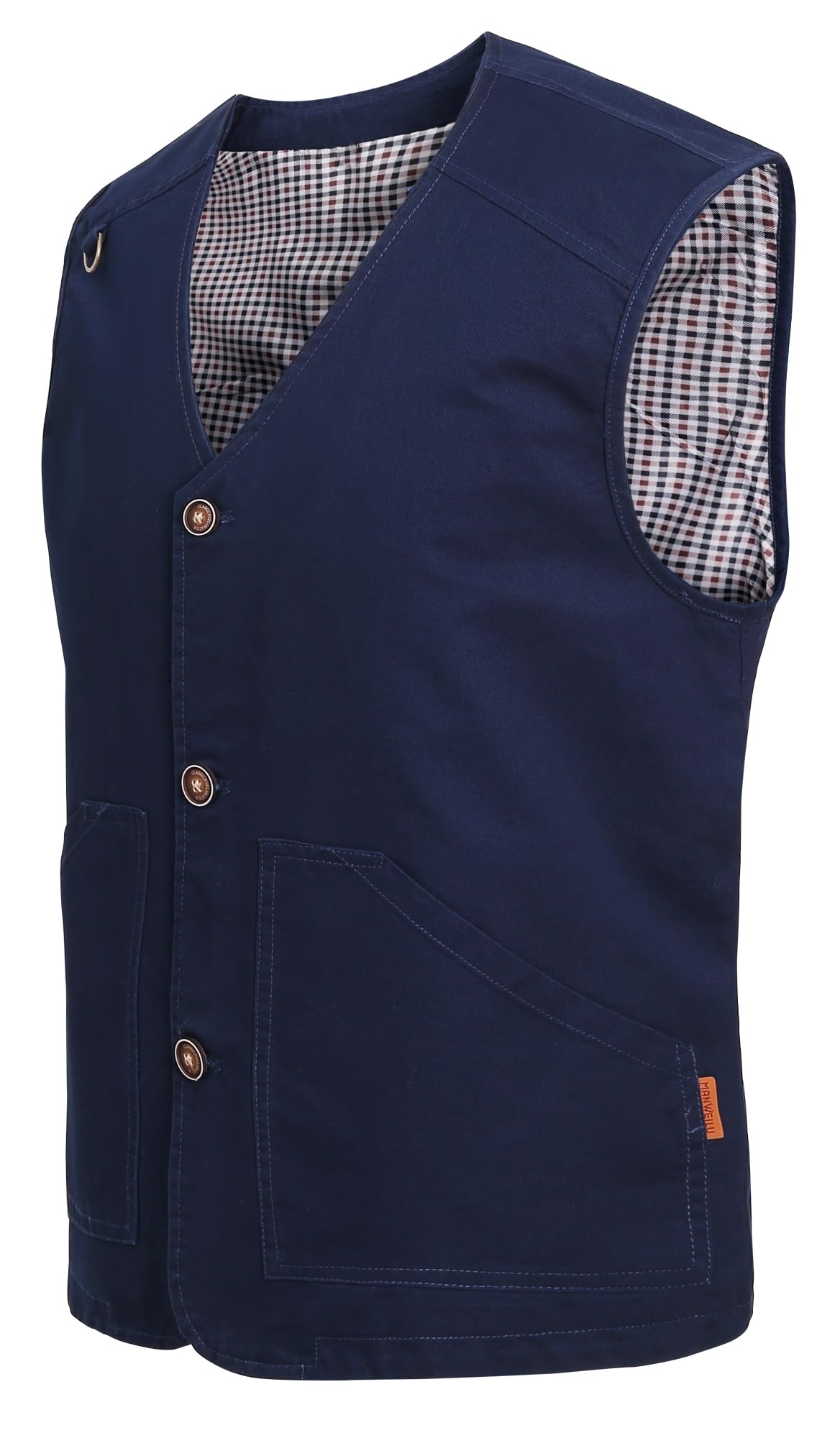 Hombres Al Aire Libre Chaleco Ligero Pesca de Algodón Chaqueta Casual Multi Bolsillo Chaleco Sin Mangas Respirable Trabajo Chaleco Cámping Fotografía Viajes