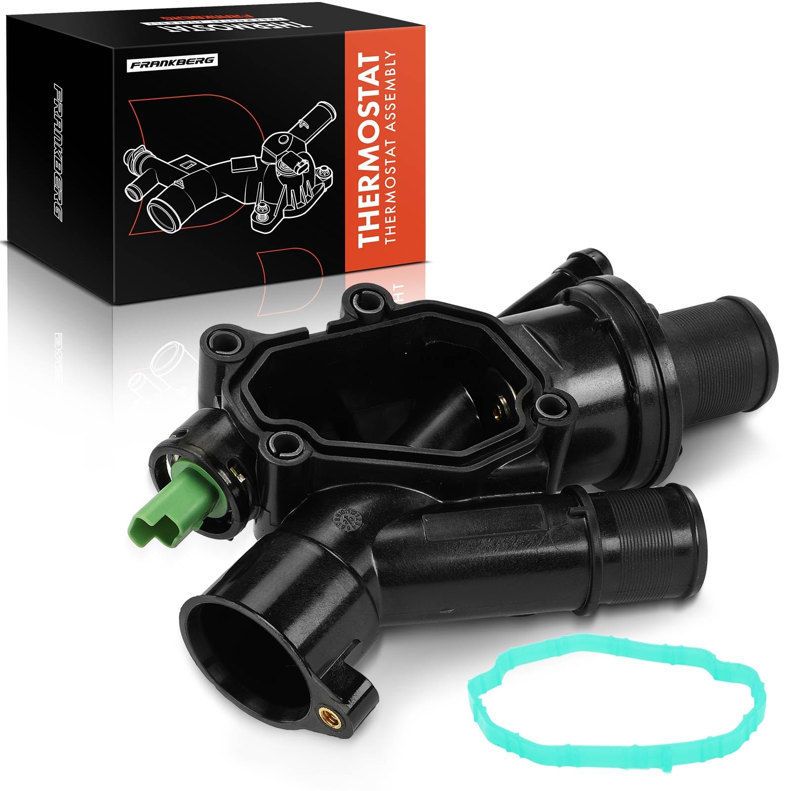 Frankberg Refrigerante del Termostato Compatibile con C4 Grand Picasso I UA C4 II NC C4 Picasso I MPV UD C5 III RD C5 III Break RW C8 EA, EB DS4 NX DS5 Jumpy VF7 Focus III Replace# 1336AS