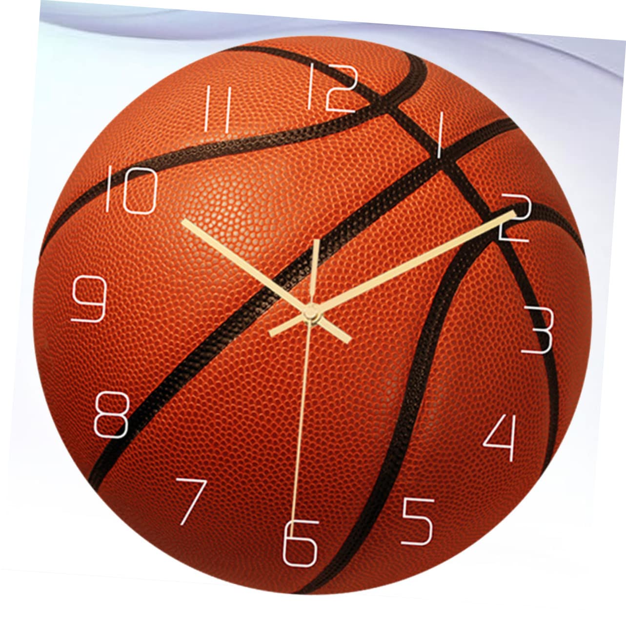Artibetter Vintage Ball-Design Wanduhr - Retro Basketball-Dekor für Kinderzimmer - HeimKunst Stille 3D FußballUhrwerk