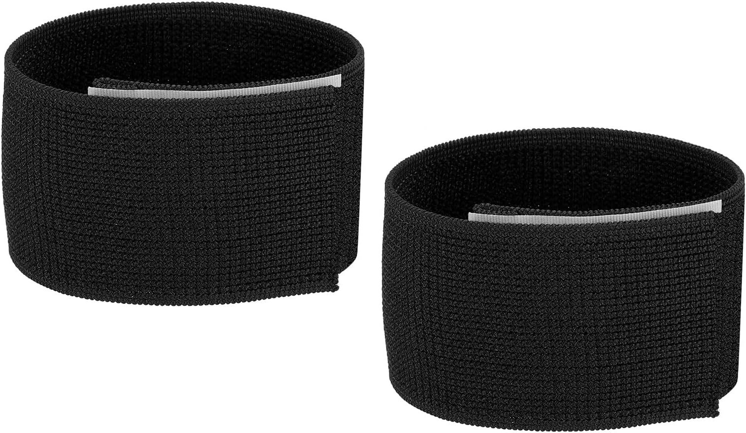 PATIKIL Boot Straps, 2 Pack Elastic Polyester Trousers Blouses Ankle Straps Pants Leg Bands with Hook and Loop for Hiking, Fishing, Hunting, 12", Black