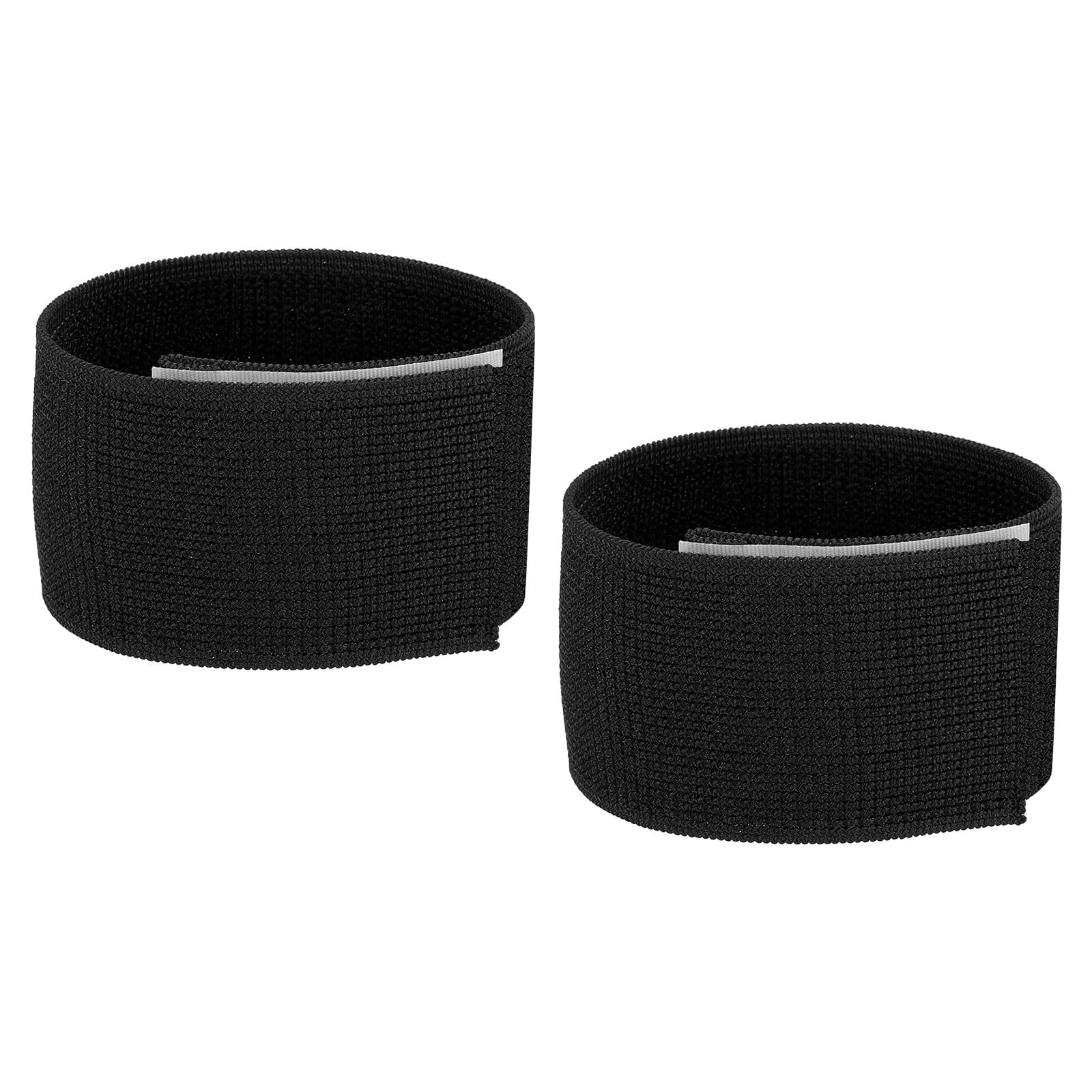 PATIKIL Boot Straps, 2 Pack Elastic Polyester Trousers Blouses Ankle Straps Pants Leg Bands with Hook and Loop for Hiking, Fishing, Hunting, 12", Black