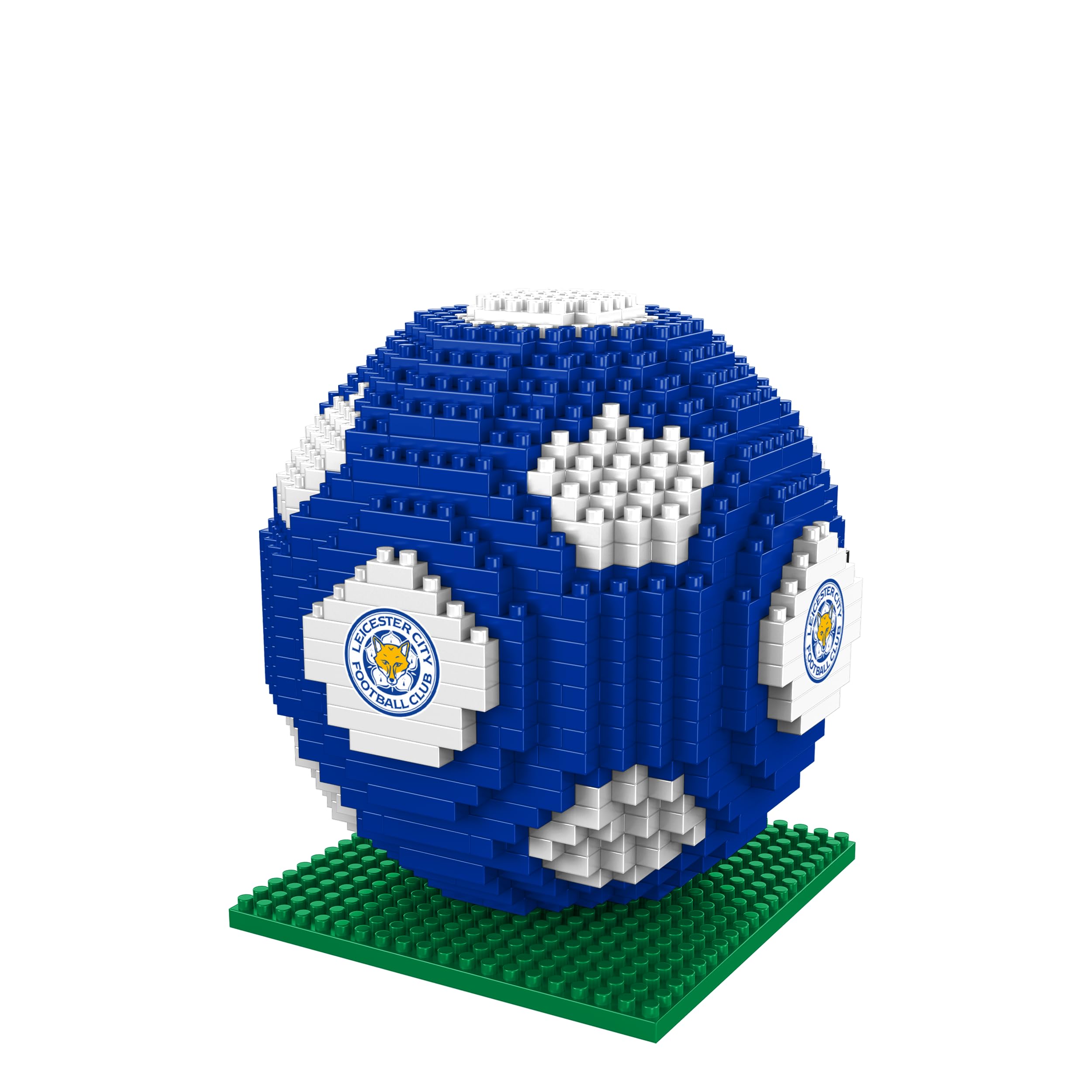 FOCO Officially Licensed Leicester City BRXLZ 3D Bricks Football Construction Toy Model