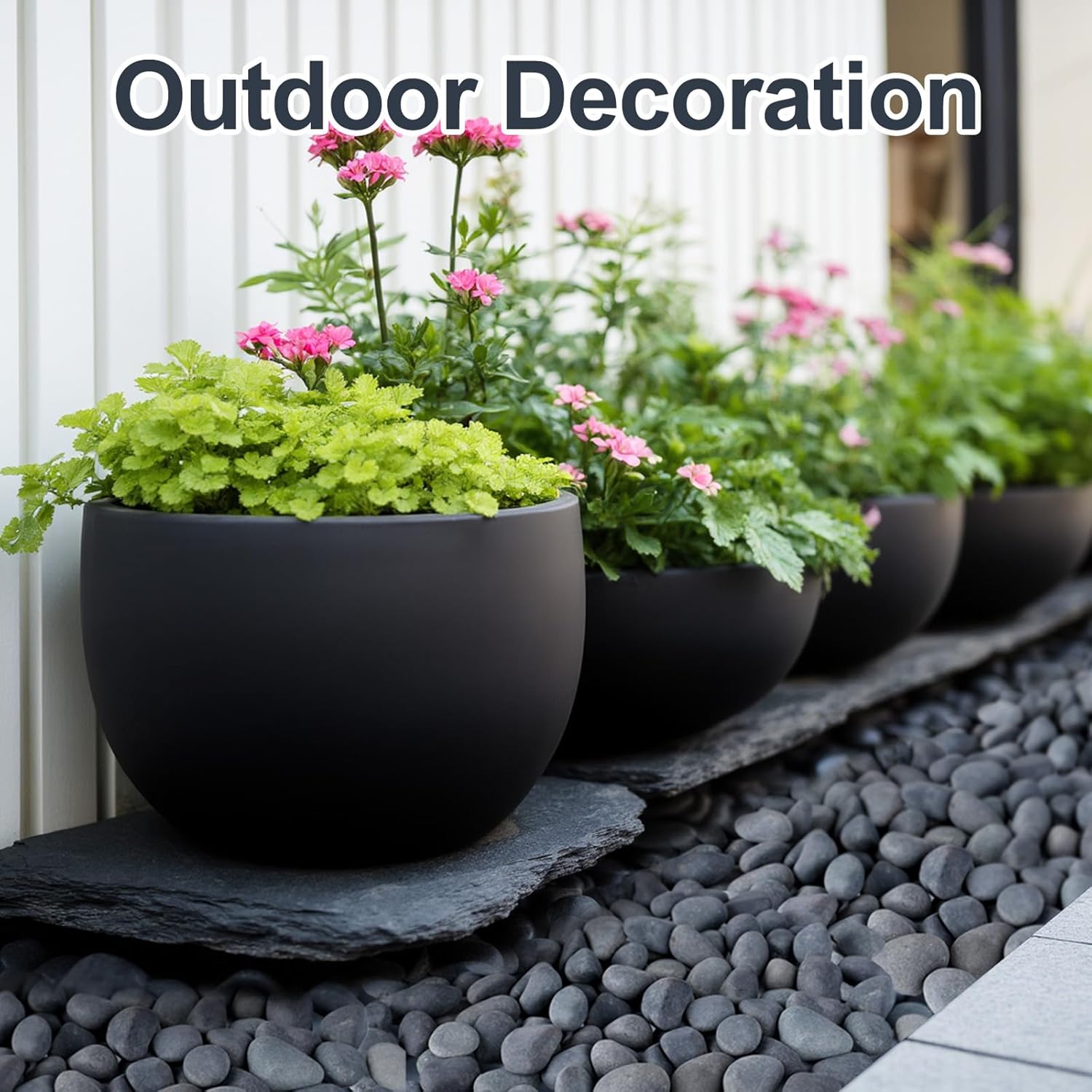 40 lbs River Rocks for Landscaping, 1-2 inch Natural Rocks for Aquarium, Fish Tank, Decorative Garden Stones for Plants, Flower Pots, Vase, Walkways