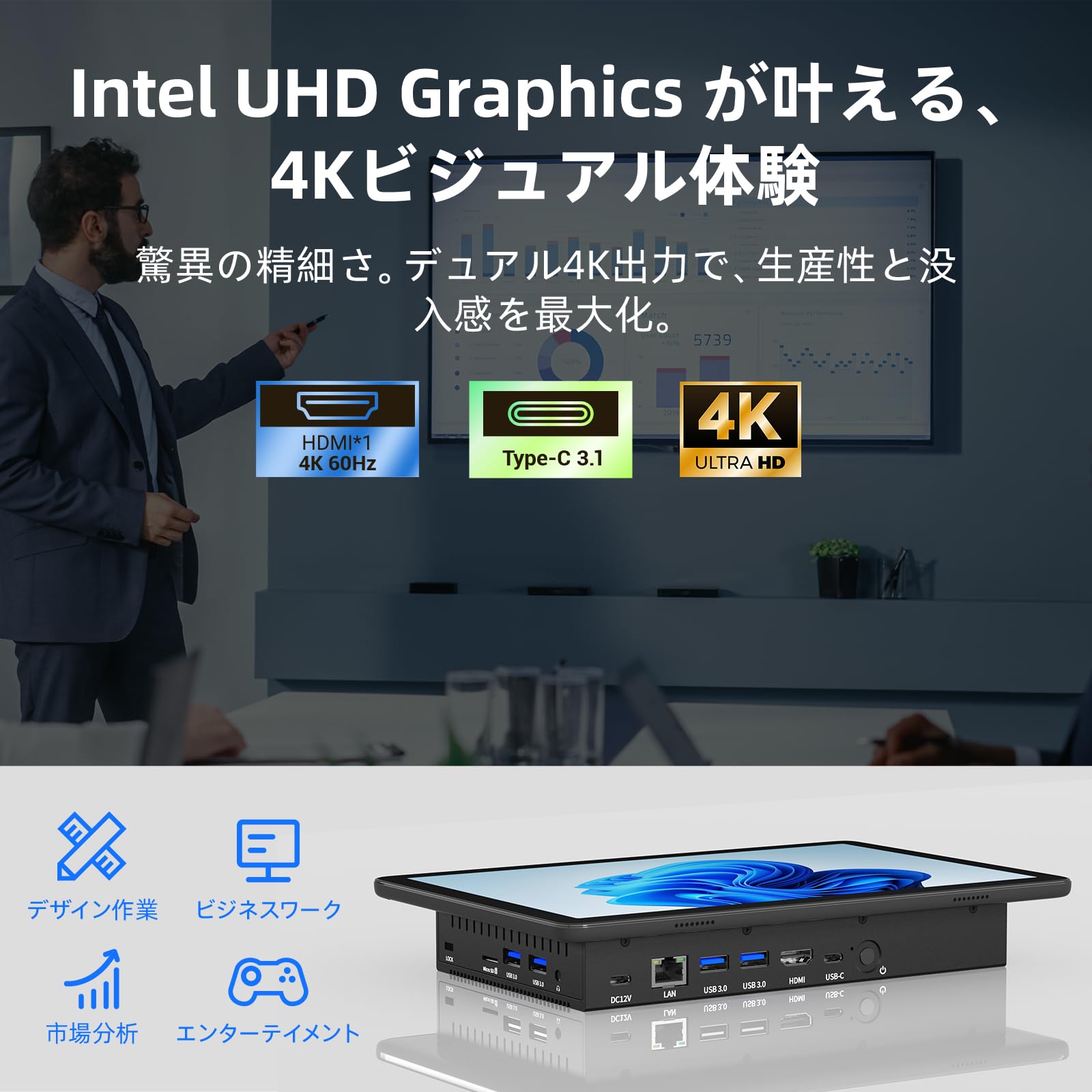 Amazon.co.jp: HigolePC 11.6インチ 産業用 タッチパネル パネルPC