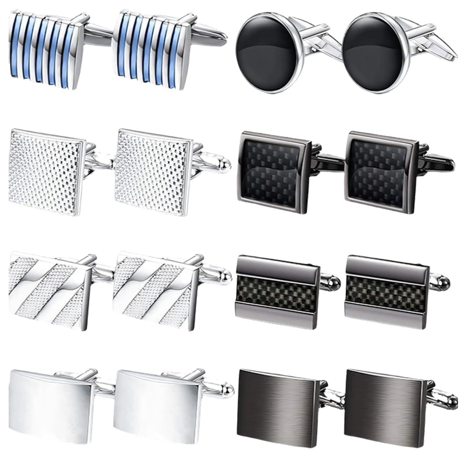 Set di gemelli in rame dal design francese squisiti gemelli per camicia adatti per vari abiti formali, matrimoni, uomini d'affari, gemelli per camicia