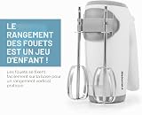 Elite Gourmet, Mixer elettrico EHM-003X da cucina a 5 velocità, ultra potente, bianco - 5