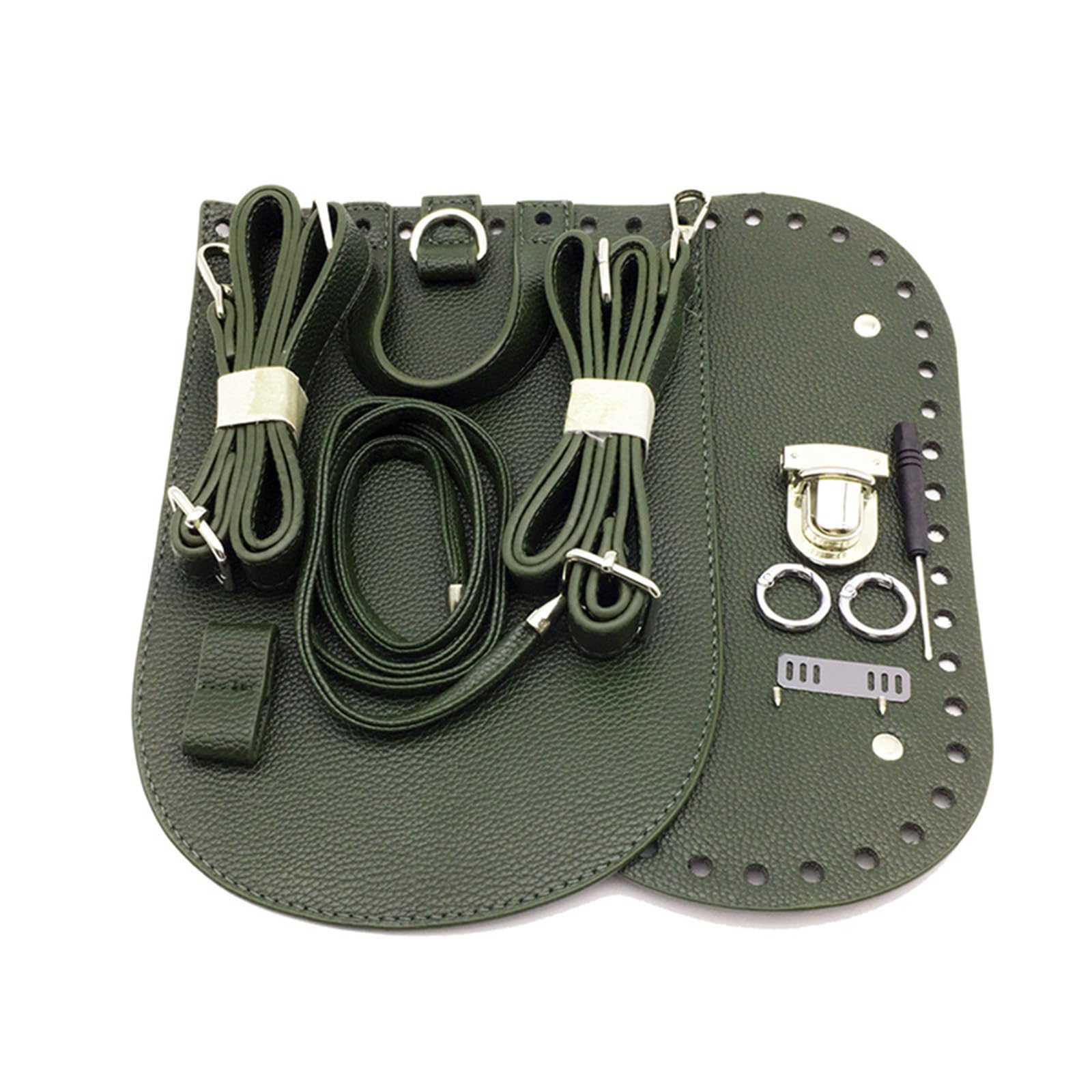 HDOYTXXM Backpack Making Kits PU Leather Bag Set with Bottom Accessories for Knitting Set with Straps