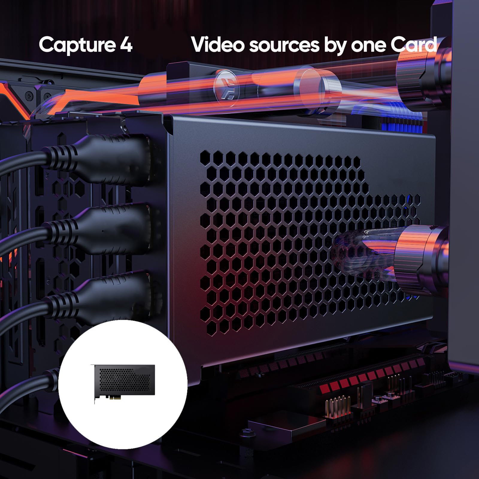 ordinarYone Ezcap334 PCIE HDTV Videogiochi Cattura 4K Acquisizione Video Streaming Live per Videocamera da Gioco Accessori per Fotocamera DSLR