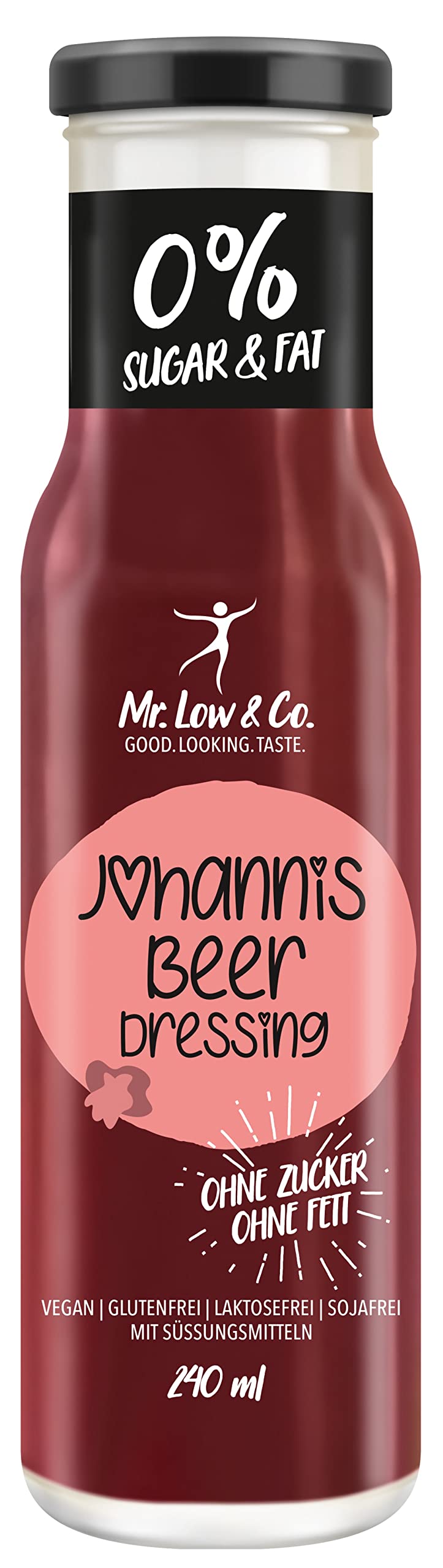 Mr. Low & Co. Johannisbeer Dressing 8x240ml und einmal Würzheld Würze 95ml