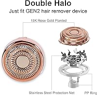 Vista 2 de co2CREA Estuche rígido y cabezal de repuesto compatible con Finishing Touch Flawless Facial Removedor de vello facial eléctrico para mujeres