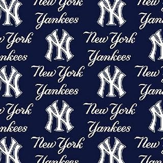 Yankees Cotton Fabric - 1 Yard - Buy now