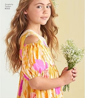 Simplicity Girls' Dress Art and Craft Sewing Template