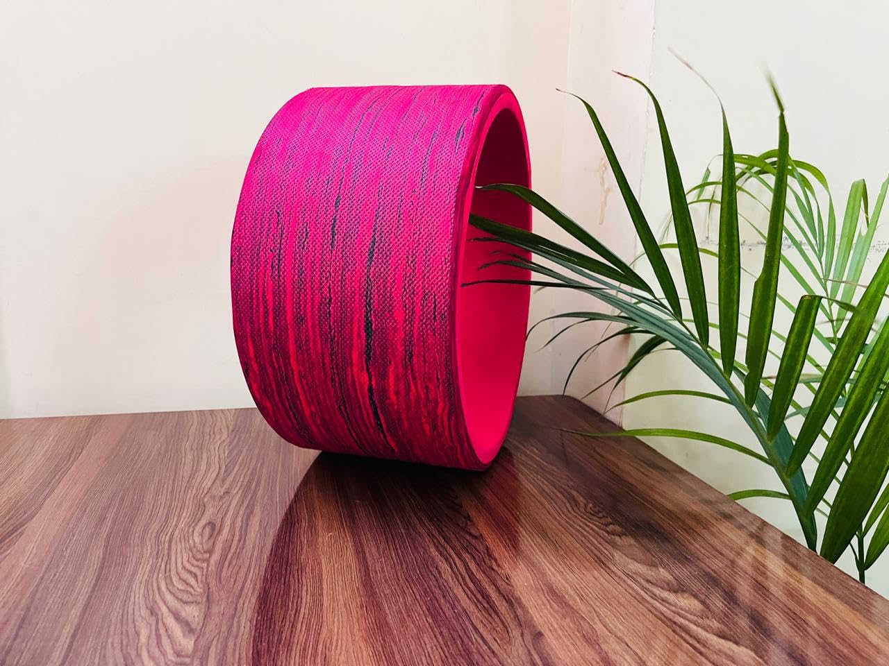 Luvottica Yoga Wheel - A Perfect Prop For Any Level Of Yoga Enthusiast | Helps in Stretching, Flexibility And Balance | 13 Inches Diameter, Red Color | Helps in Backbending Exercise-image-20