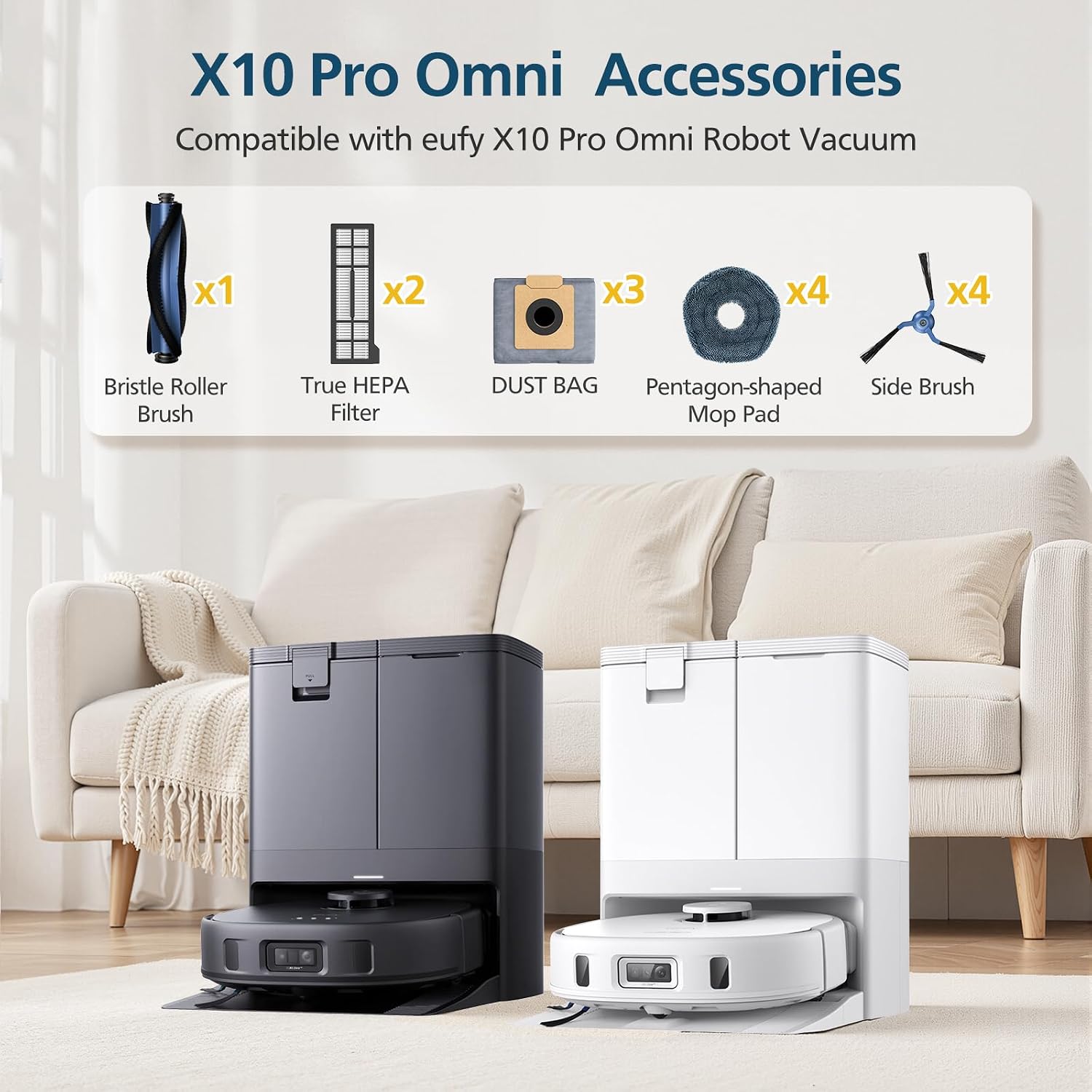 X10 Pro Omni Replacement Parts for Eufy X10 Pro Omni Robot Vacuum